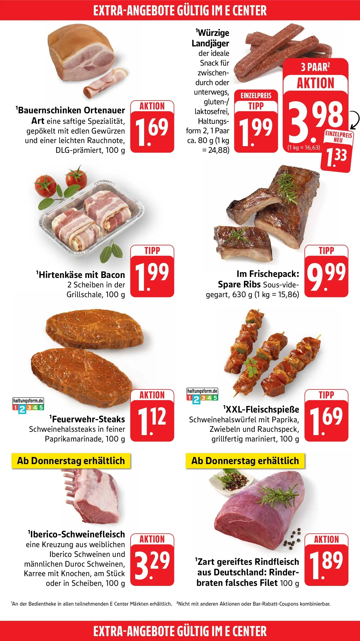 E center Prospekt Ditzingen (ab 05.07.2026) zum Blättern | Seite: 43 | Produkte: Spare ribs, Zwiebeln, Rindfleisch