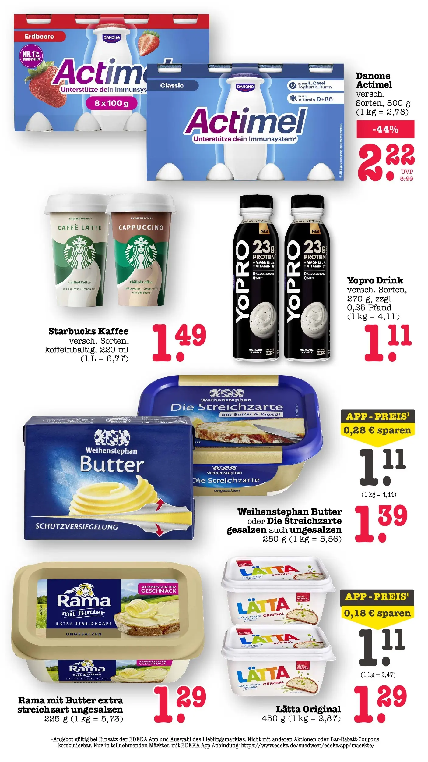 E center Prospekt Achern (ab 05.07.2026) zum Blättern | Seite: 26 | Produkte: Rama, Kaffee, Weihenstephan butter, Zucker