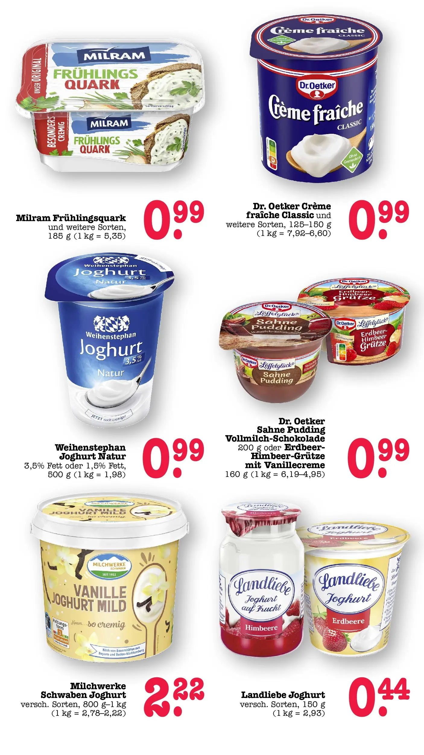 E center Prospekt Achern (ab 05.07.2026) zum Blättern | Seite: 27 | Produkte: Quark, Milch, Joghurt, Himbeere