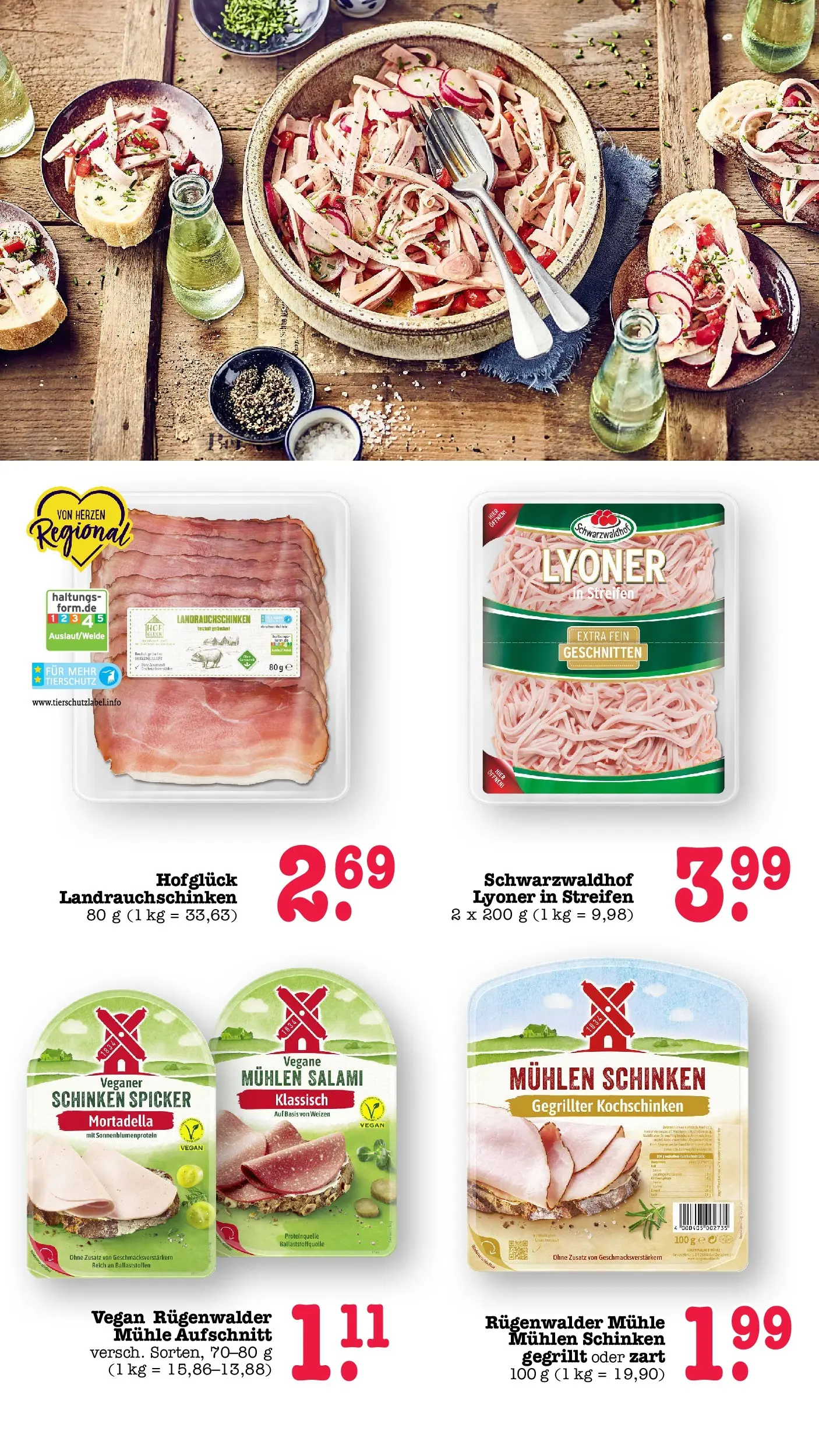 E center Prospekt Achern (ab 05.07.2026) zum Blättern | Seite: 31 | Produkte: Mühle, Salami, Schinken