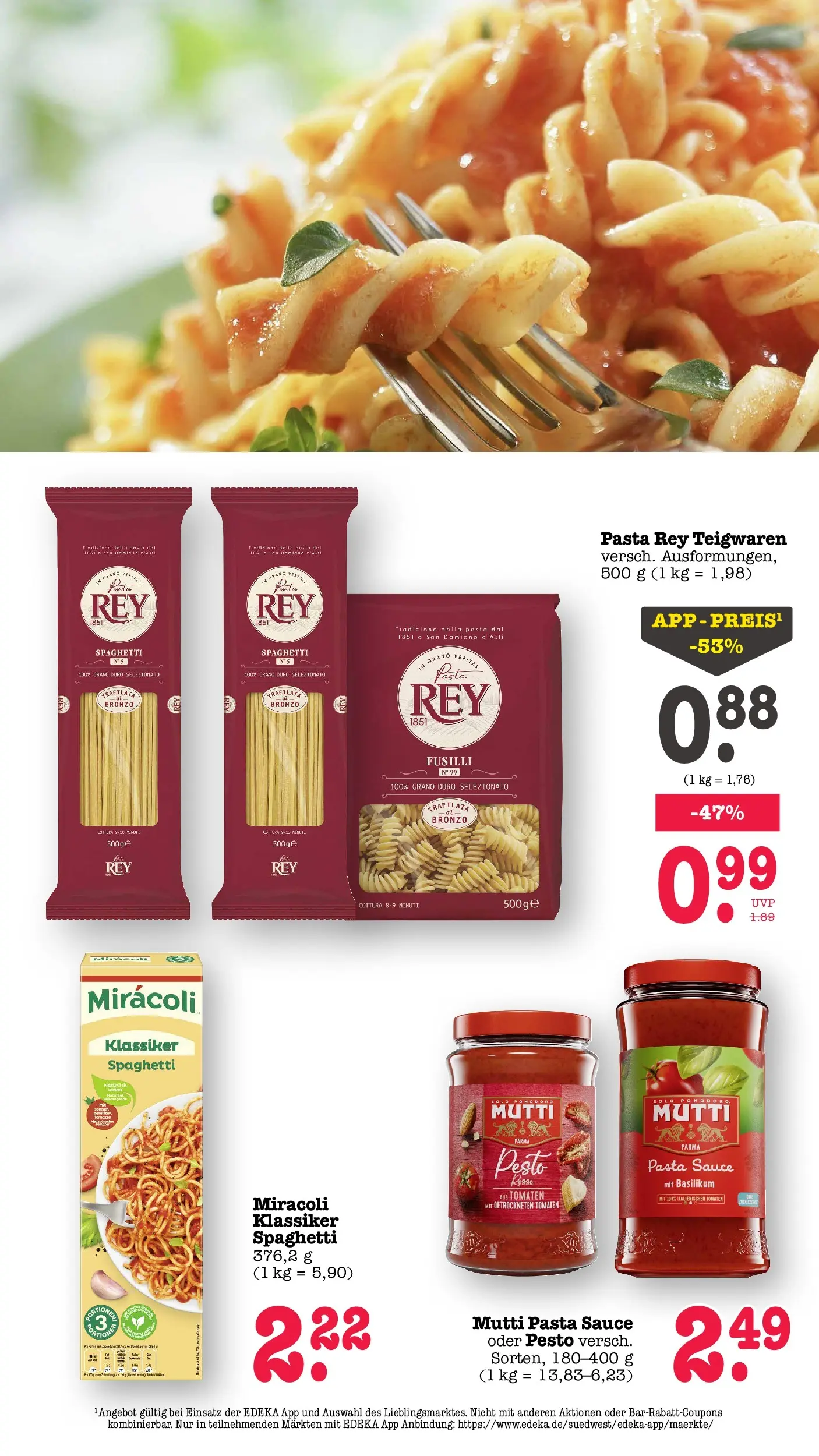 E center Prospekt Achern (ab 05.07.2026) zum Blättern | Seite: 40 | Produkte: Tomaten, Pasta