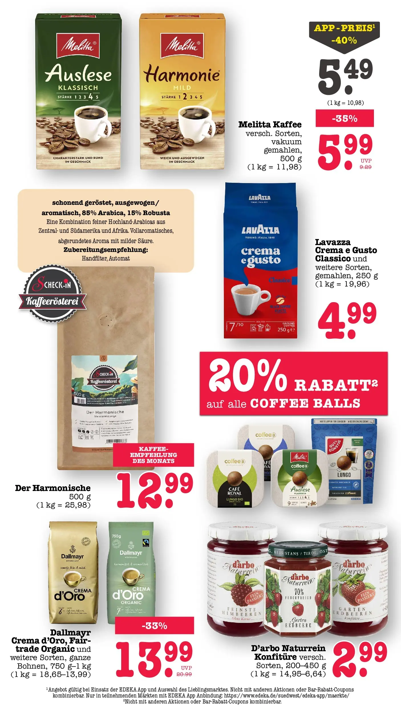 E center Prospekt Achern (ab 05.07.2026) zum Blättern | Seite: 42 | Produkte: Himbeeren, Melitta kaffee, Dallmayr, Erdbeeren