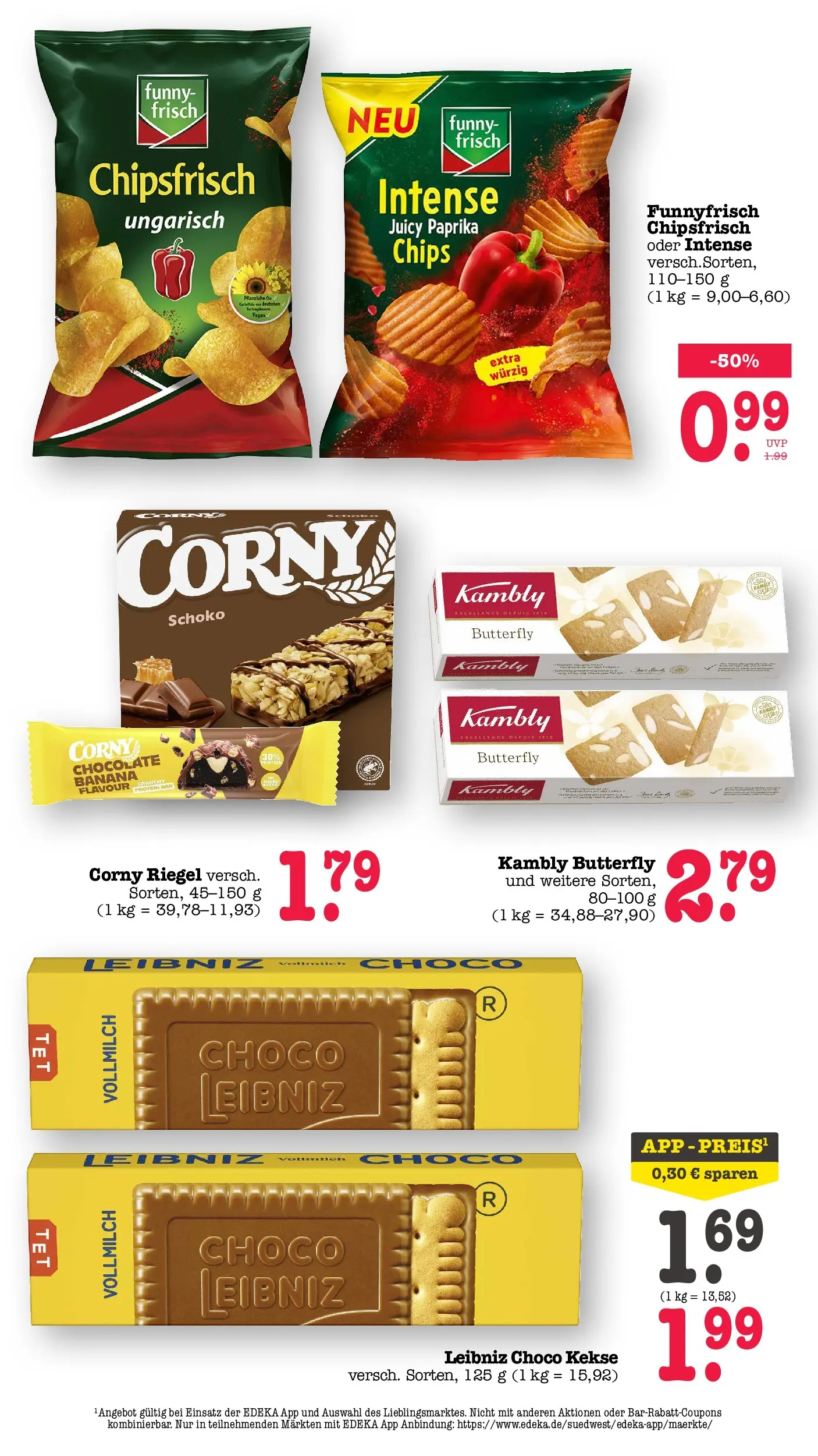 E center Prospekt Achern (ab 05.07.2026) zum Blättern | Seite: 44 | Produkte: Corny riegel, Funny frisch, Paprika, Chips