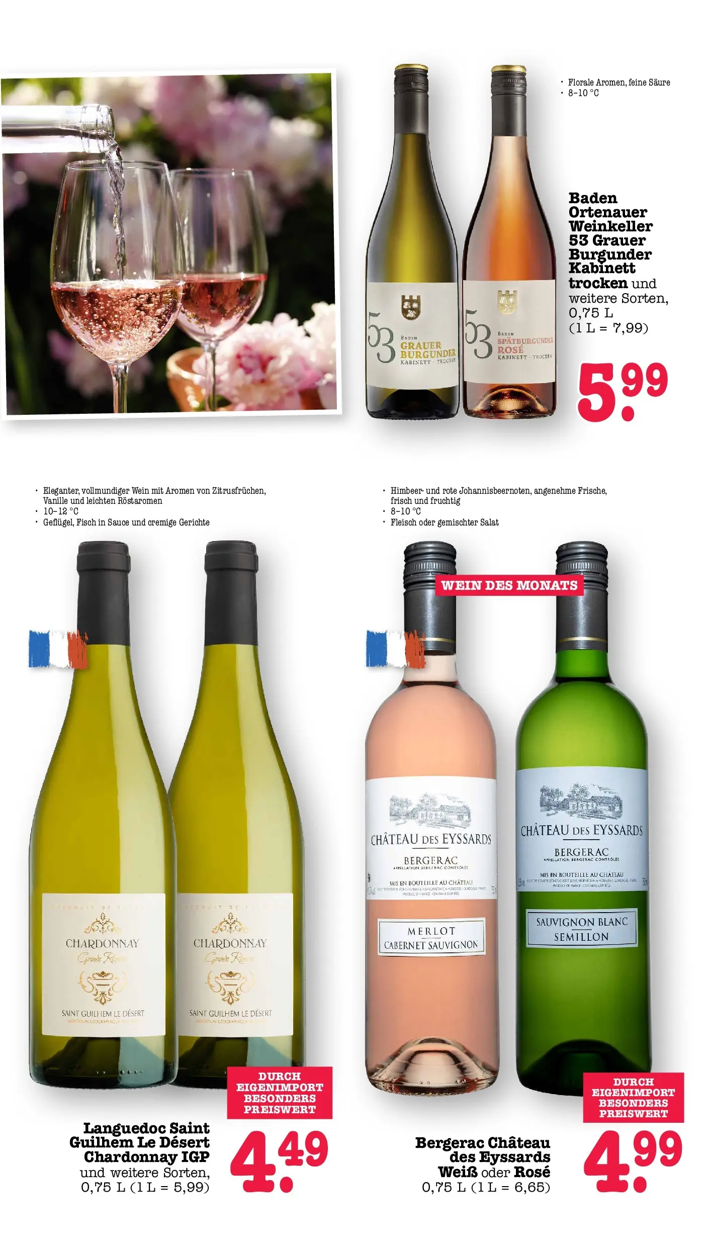 E center Prospekt Achern (ab 05.07.2026) zum Blättern | Seite: 54 | Produkte: Merlot, Fisch, Fleisch, Salat