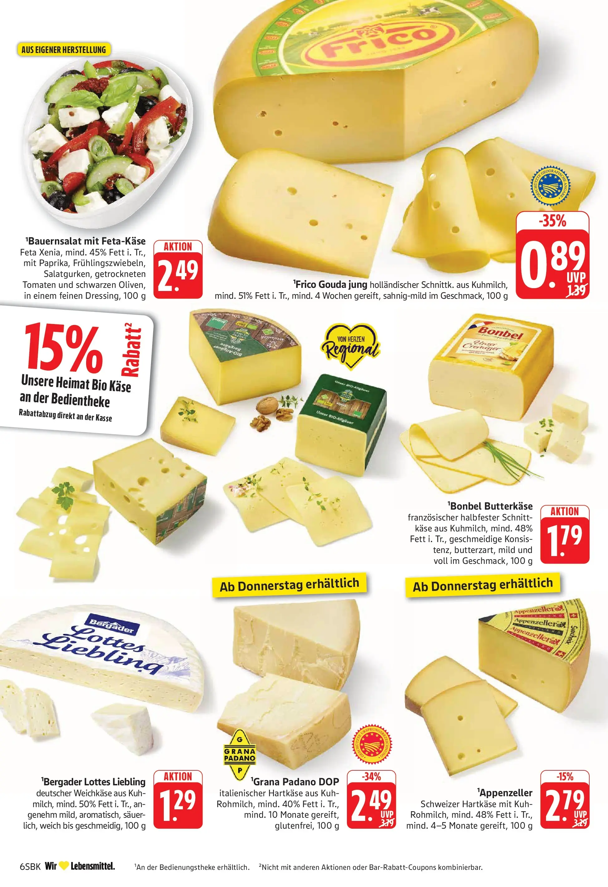 Edeka Prospekt Bruchsal (ab 06.07.2026) » Angebote Online | Seite: 6 | Produkte: Feta, Käse, Gouda, Tomaten