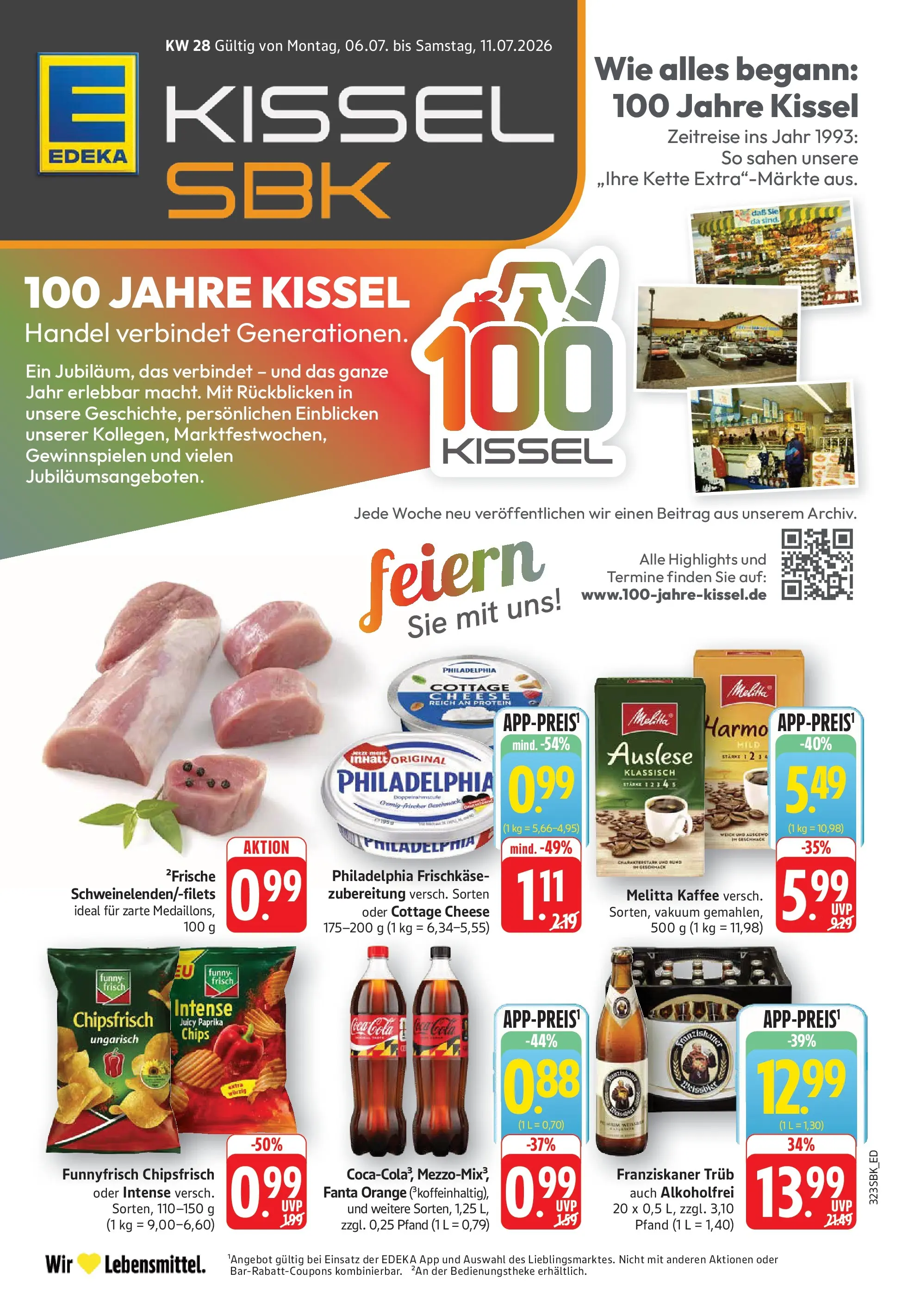 Edeka Prospekt Bad Bergzabern (ab 06.07.2026) » Angebote Online | Seite: 1 | Produkte: Coca cola, Fanta, Kaffee, Philadelphia