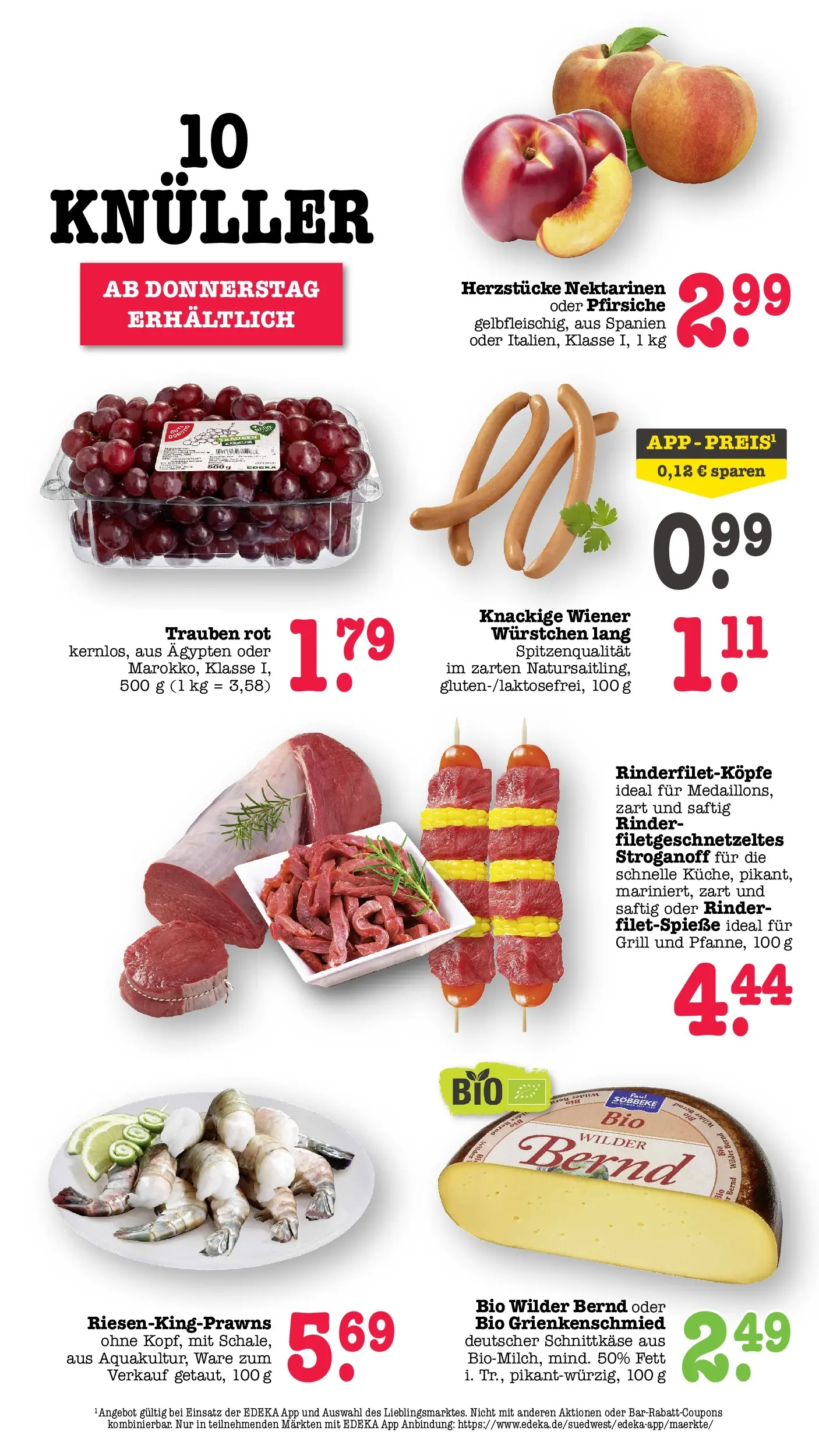 E center Prospekt Achern (ab 05.07.2026) zum Blättern | Seite: 78 | Produkte: Grill, Wiener wurstchen, Nektarinen, Trauben