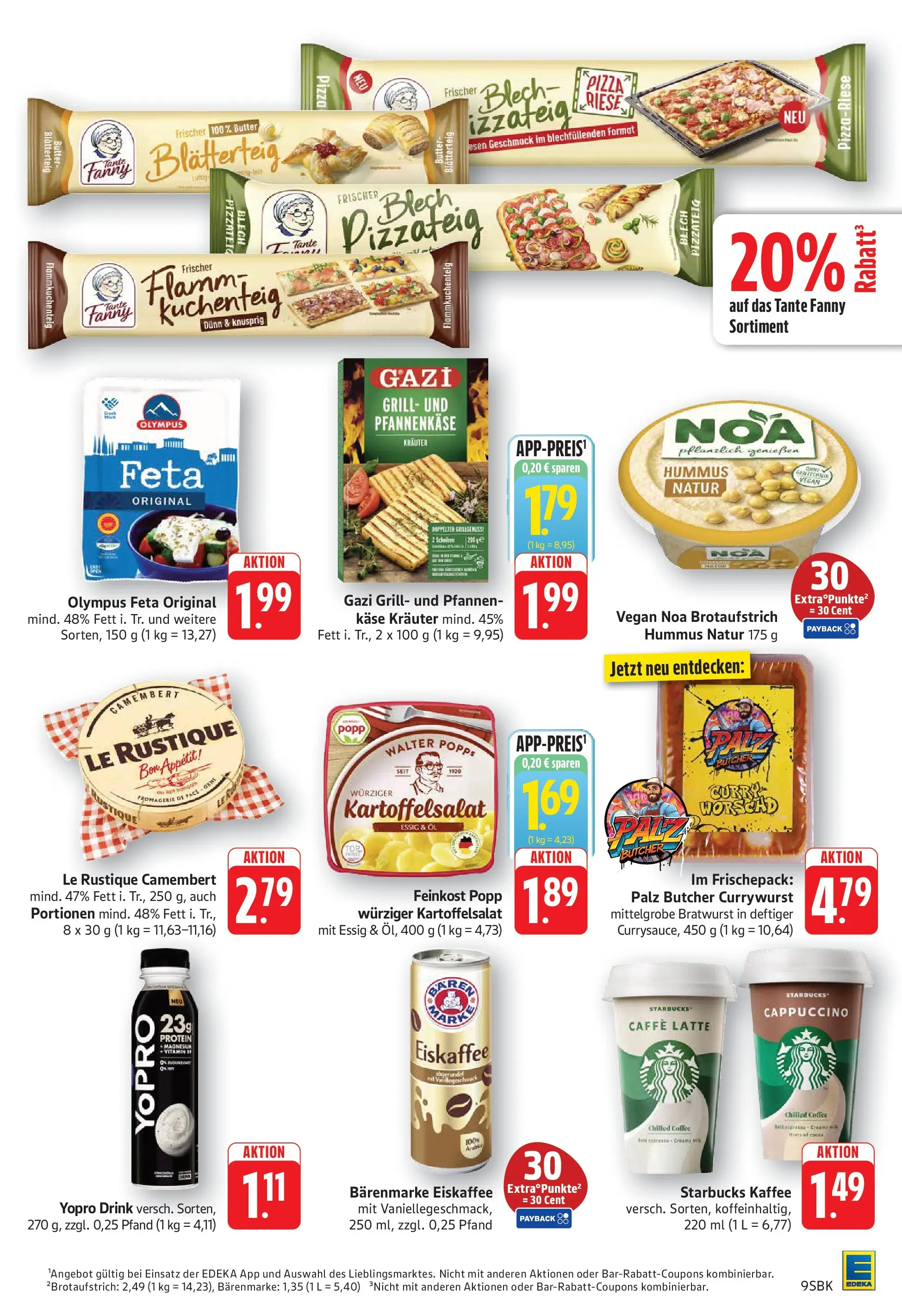 Edeka Prospekt Bruchsal (ab 06.07.2026) » Angebote Online | Seite: 9 | Produkte: Feta, Käse, Öl, Starbucks