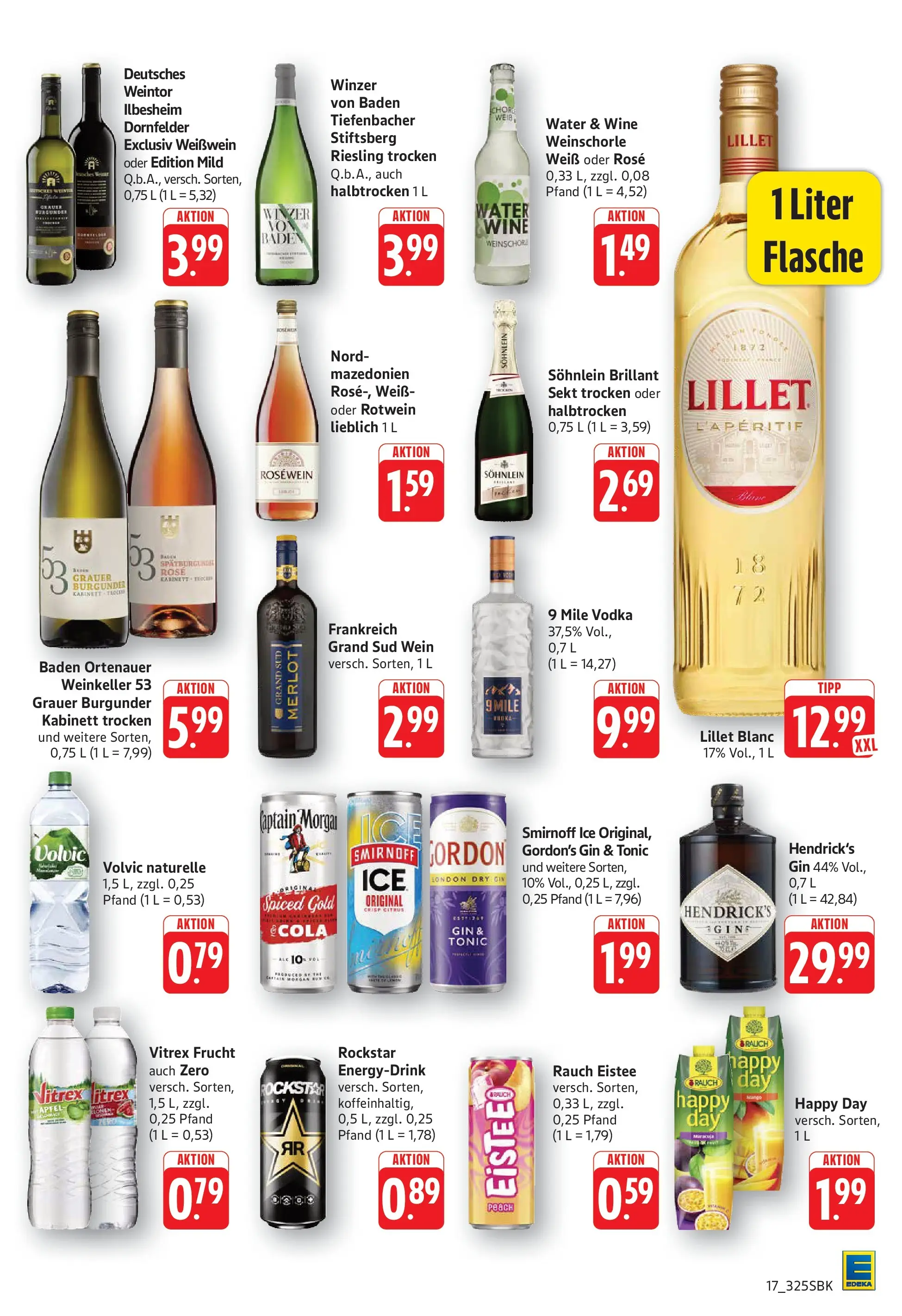 Edeka Prospekt Bruchsal (ab 06.07.2026) » Angebote Online | Seite: 17 | Produkte: Gordon's gin, Cola, Rockstar, Smirnoff