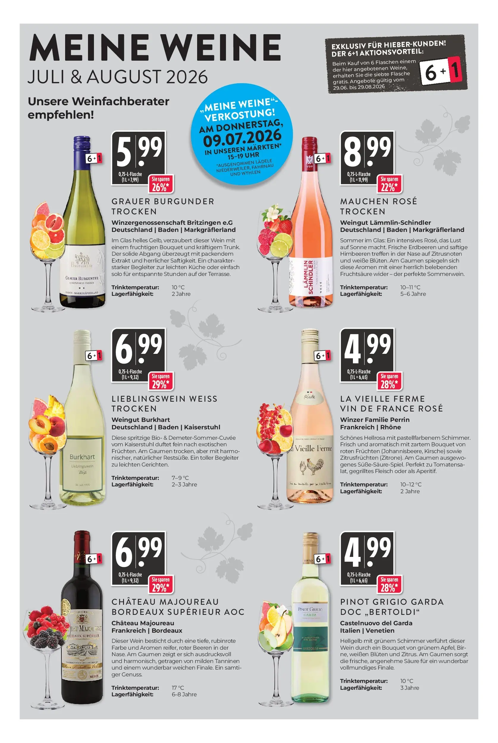 E center Prospekt Lörrach (ab 06.07.2026) zum Blättern | Seite: 10 | Produkte: Himbeeren, Wein, Erdbeeren, Uhr