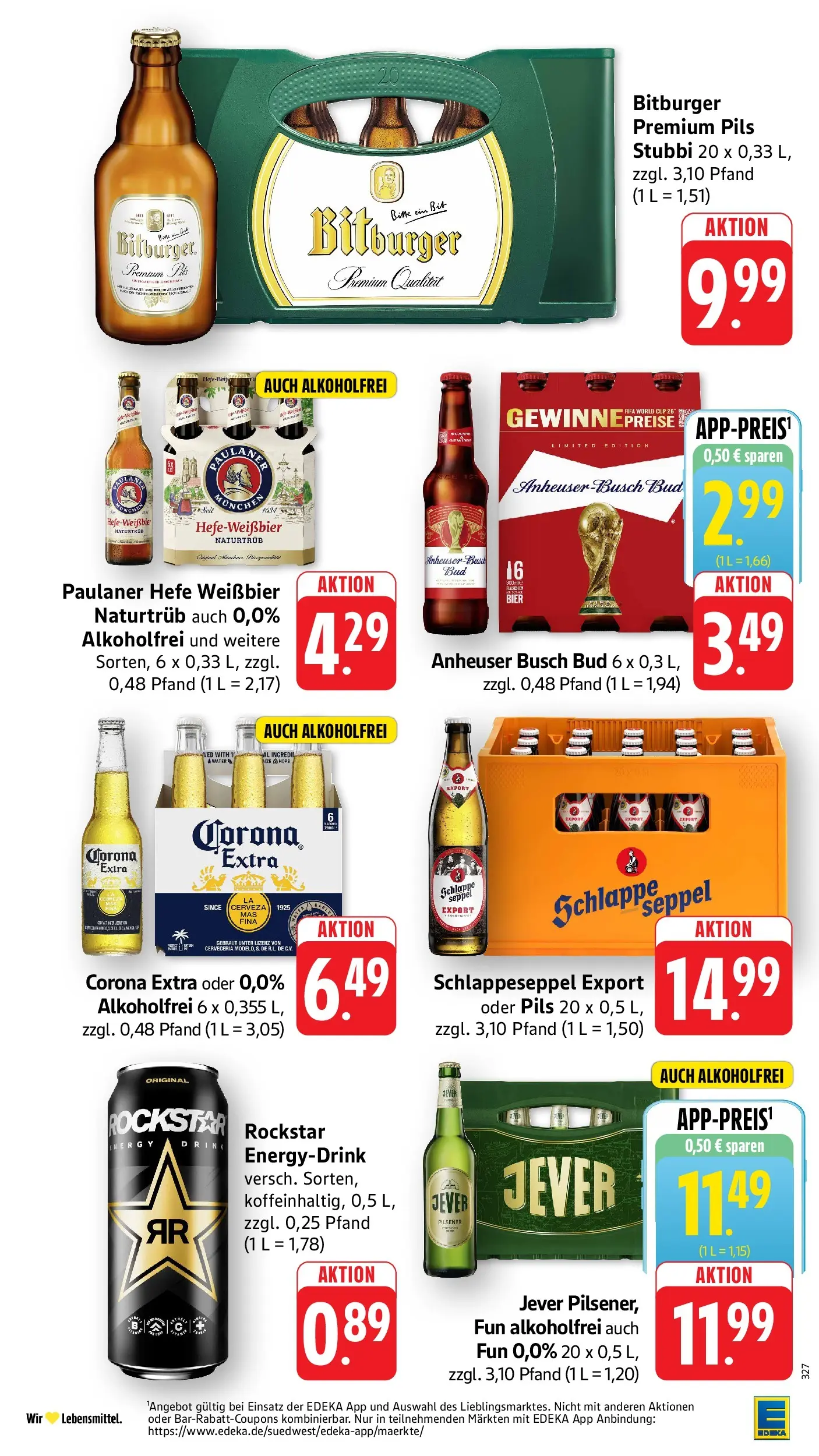Edeka - EDEKA: Wochenangebote (ab 05.07.2026) » Angebote Online | Seite: 29 | Produkte: Bitburger, Energy, Weißbier, Pils