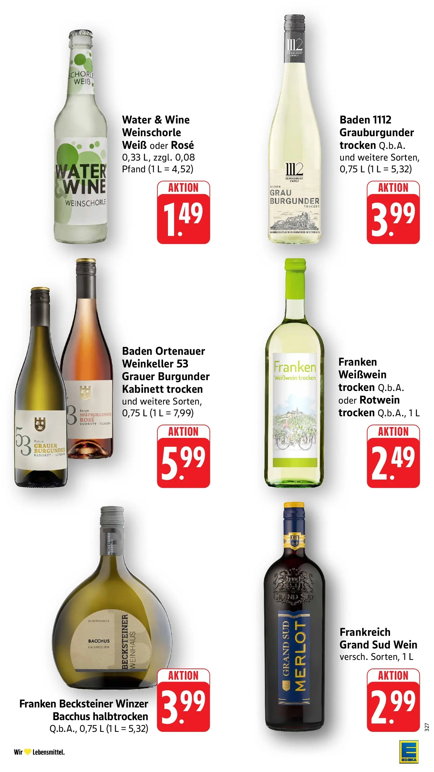 Edeka - EDEKA: Wochenangebote (ab 05.07.2026) » Angebote Online | Seite: 30 | Produkte: Weißwein, Weißwein trocken, Merlot, Wein
