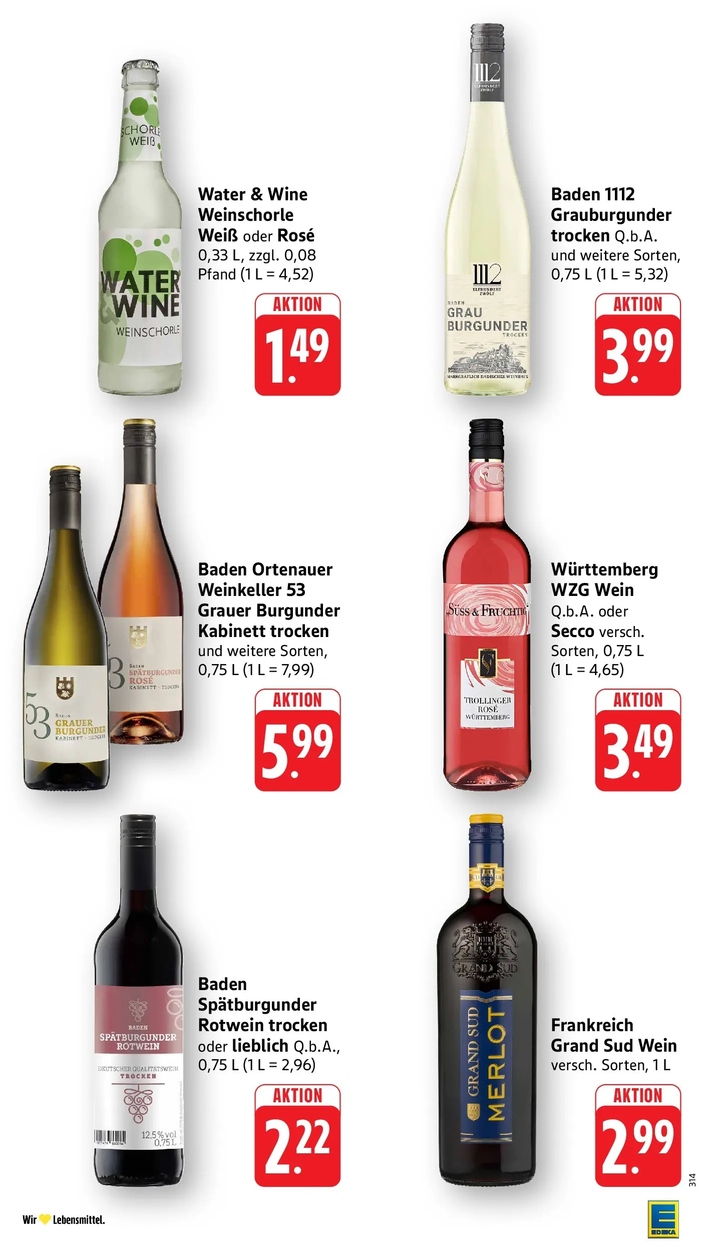 Edeka - EDEKA: Wochenangebote (ab 05.07.2026) » Angebote Online | Seite: 30 | Produkte: Rotwein, Rotwein trocken, Grand sud, Wein