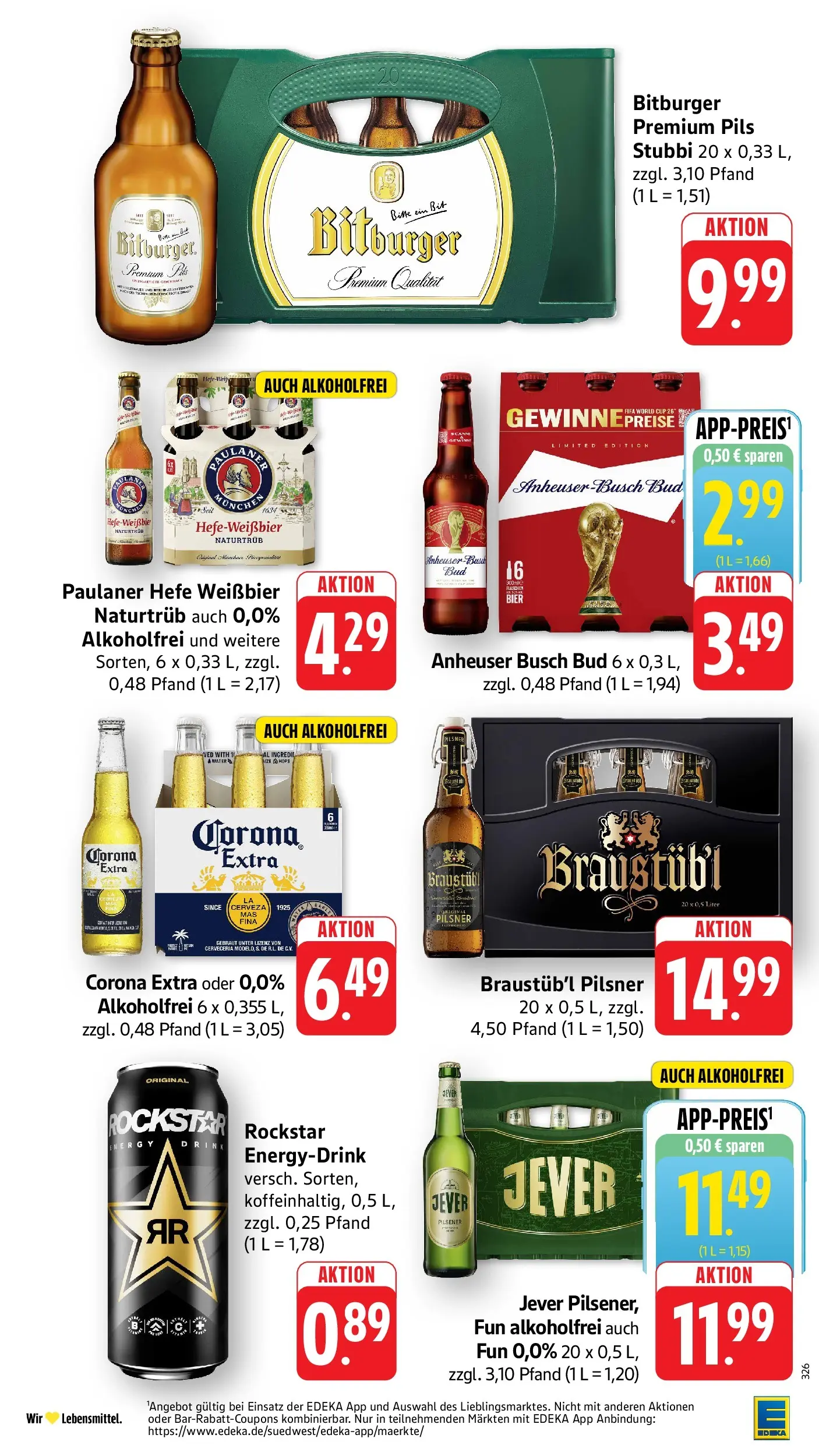Edeka Prospekt Bensheim (ab 06.07.2026) » Angebote Online | Seite: 29 | Produkte: Pils, Hefe weissbier, Jever, Paulaner