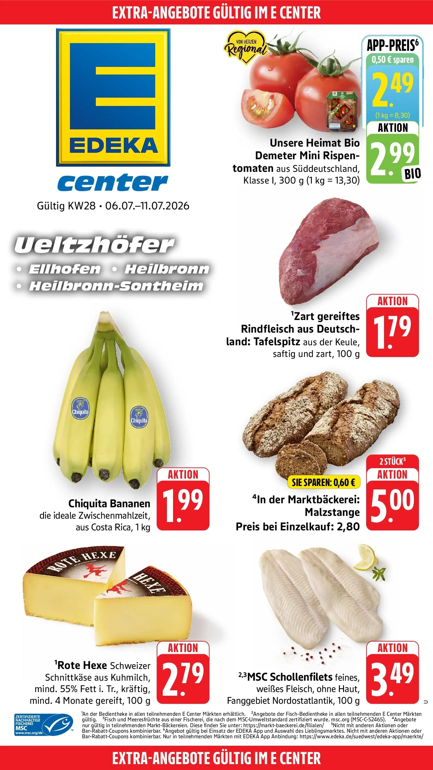 Edeka Prospekt Heilbronn-Sontheim (ab 06.07.2026) » Angebote Online | Seite: 42 | Produkte: Tafelspitz, Tomaten, Meeresfrüchte, Rindfleisch
