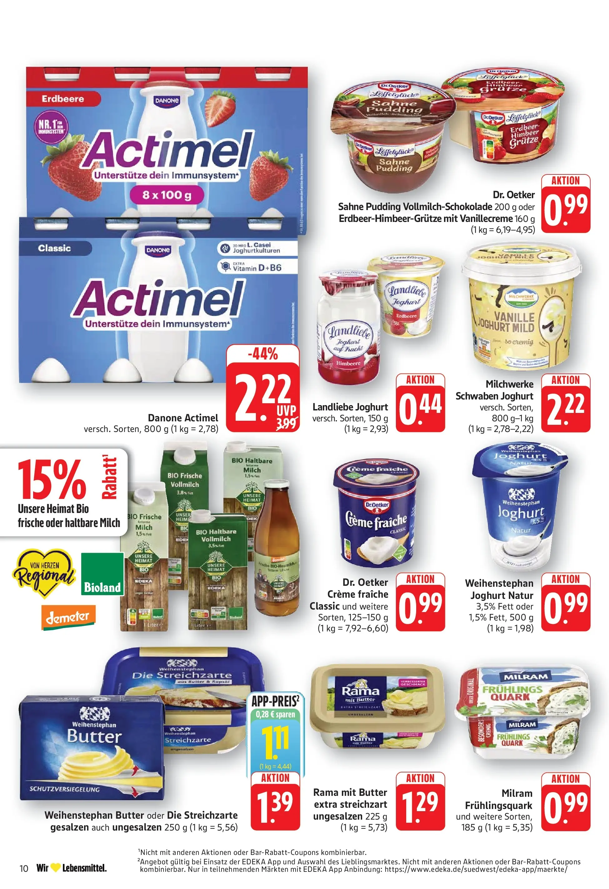 Edeka - EDEKA: Wochenangebote (ab 05.07.2026) » Angebote Online | Seite: 10 | Produkte: Quark, Milch, Landliebe joghurt, Himbeere