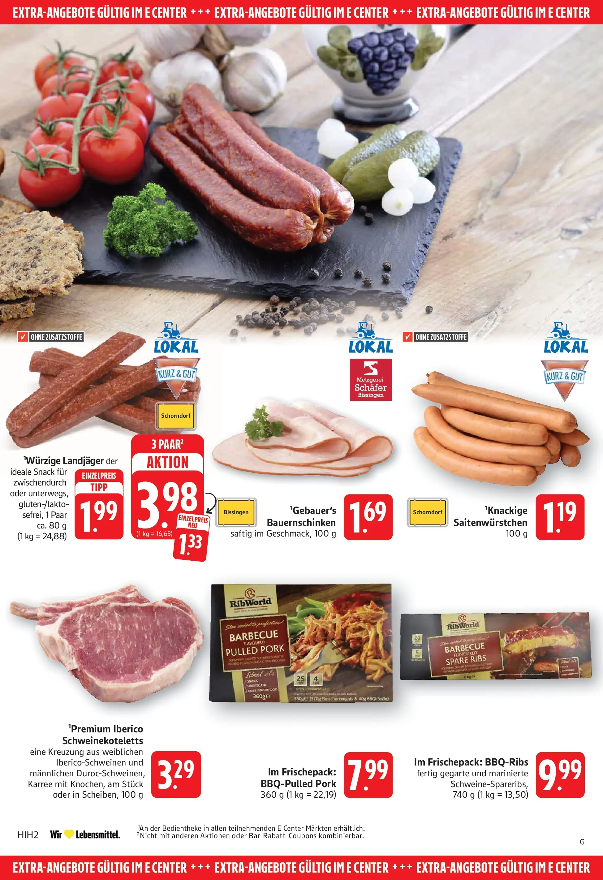 E center Prospekt Göppingen (ab 06.07.2026) zum Blättern | Seite: 22 | Produkte: Spare ribs