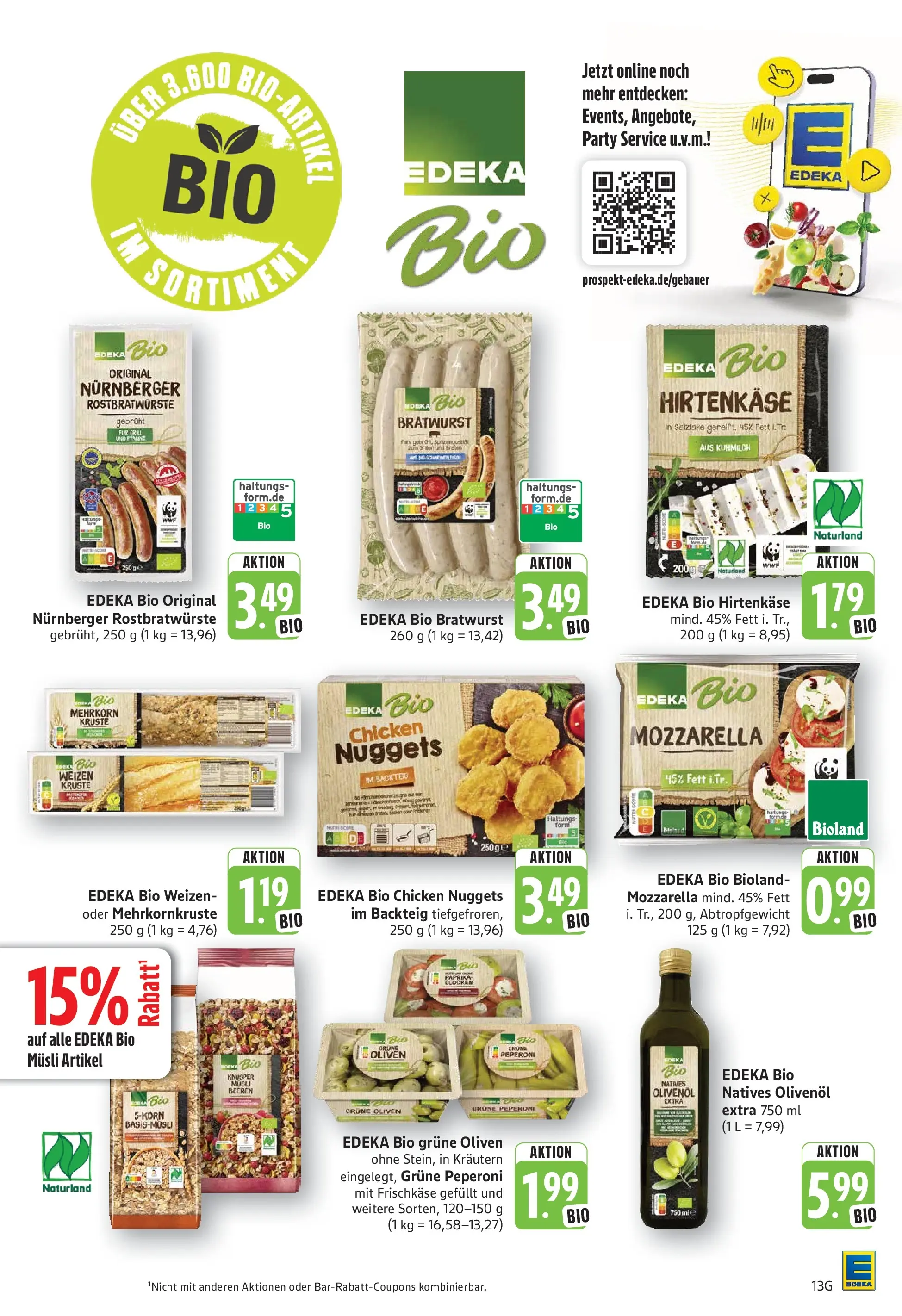 Edeka - EDEKA: Wochenangebote (ab 05.07.2026) » Angebote Online | Seite: 13 | Produkte: Musli, Bratwurst, Paprika, Frischkase