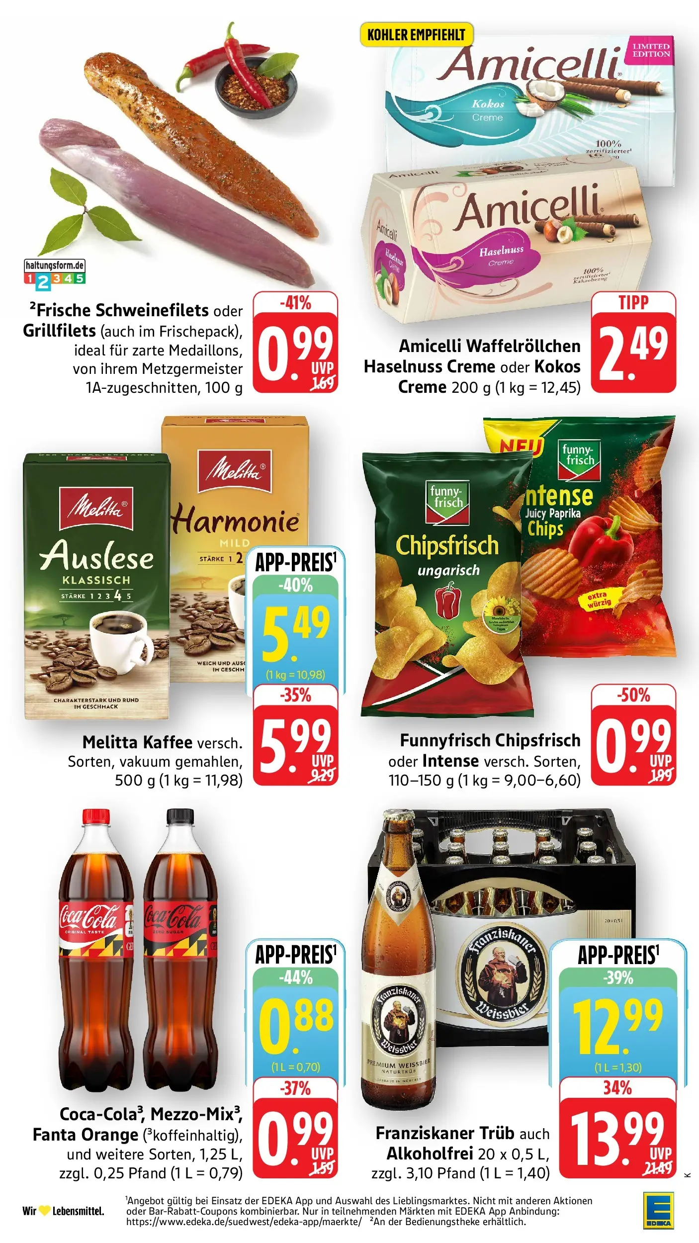 Edeka Prospekt Kehl (ab 06.07.2026) » Angebote Online | Seite: 2 | Produkte: Franziskaner, Kaffee, Creme, Chips