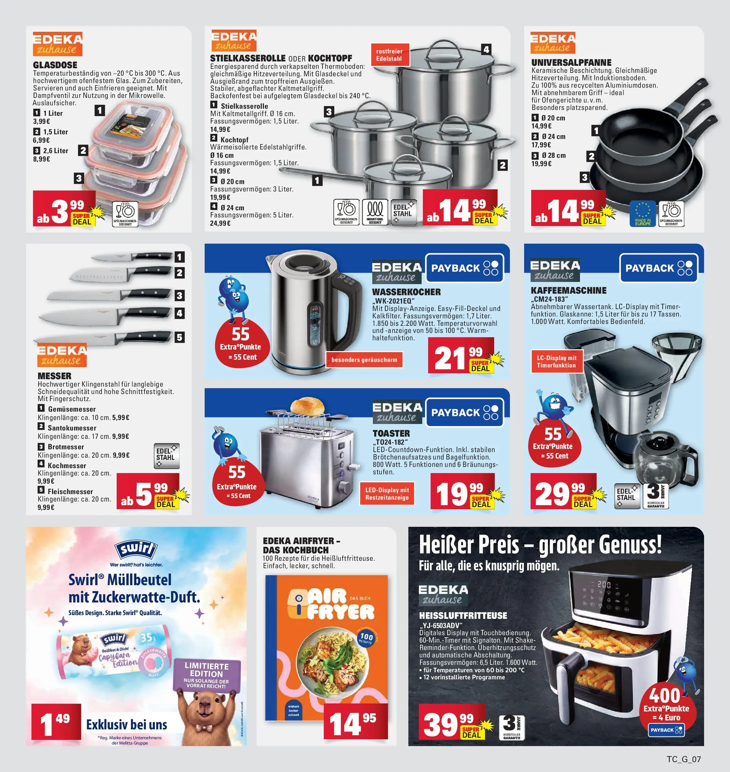 Edeka - EDEKA: Wochenangebote (ab 05.07.2026) » Angebote Online | Seite: 35 | Produkte: Kaffeemaschine, Wasserkocher, Toaster, Heißluftfritteuse