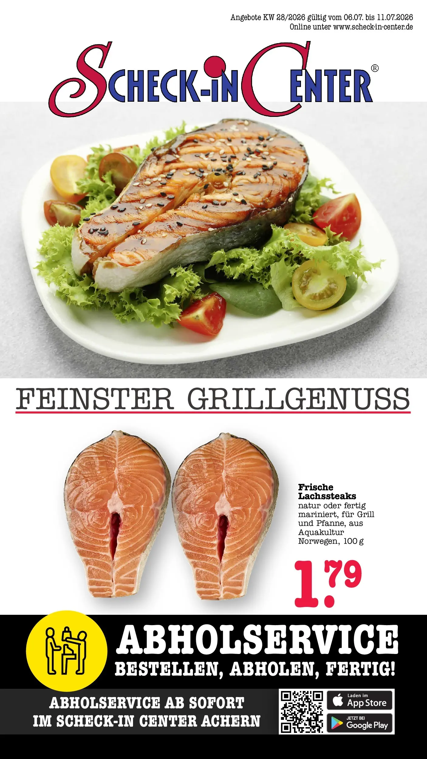 E center Prospekt Achern (ab 05.07.2026) zum Blättern | Seite: 1 | Produkte: Grill