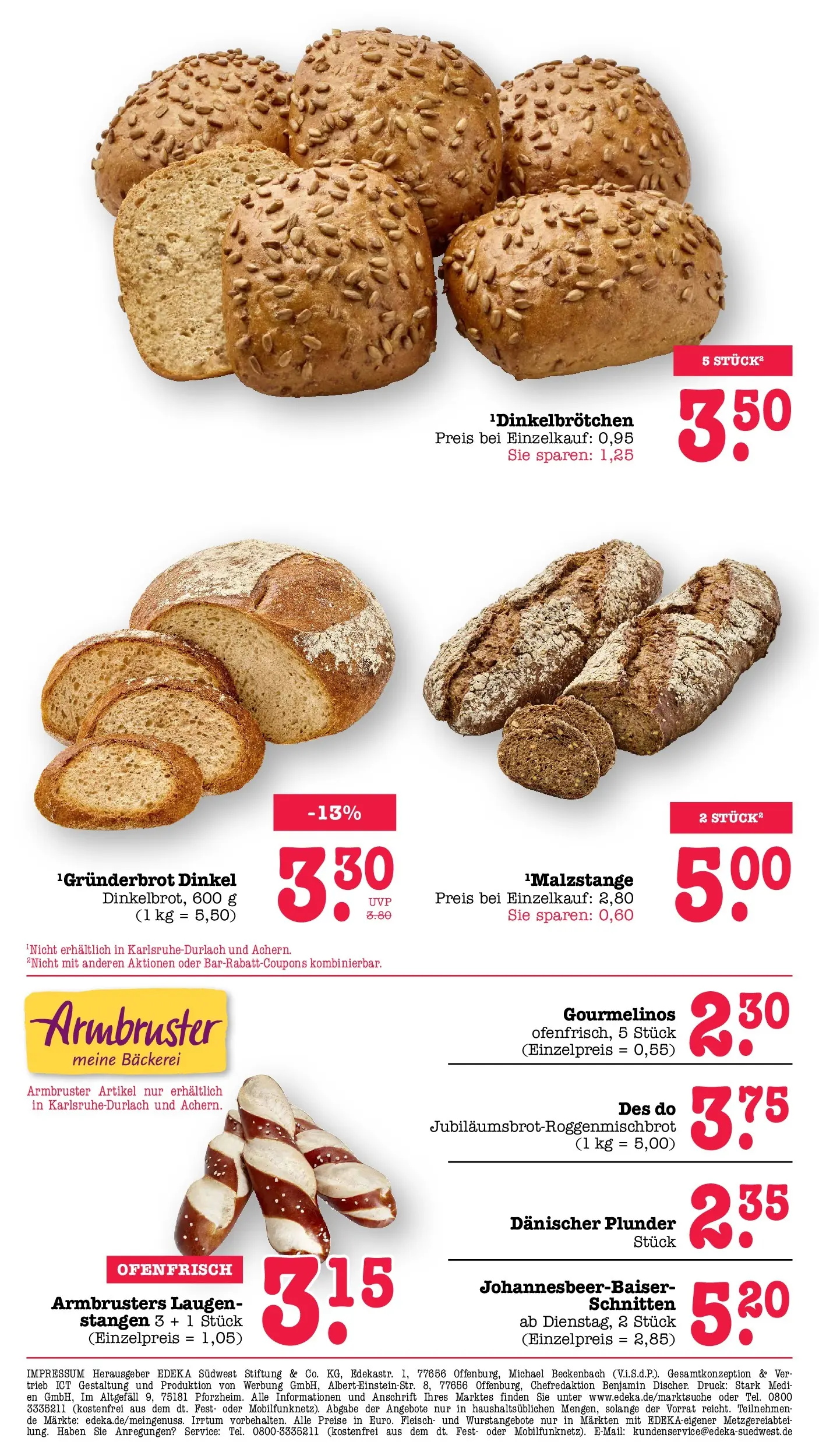 E center Prospekt Achern (ab 05.07.2026) zum Blättern | Seite: 10 | Produkte: Bäckerei, Fleisch