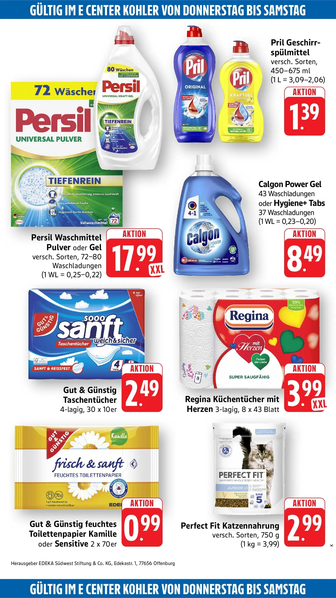 Edeka Prospekt Kehl (ab 06.07.2026) » Angebote Online | Seite: 51 | Produkte: Pril, Persil, Toilettenpapier, Feuchtes Toilettenpapier