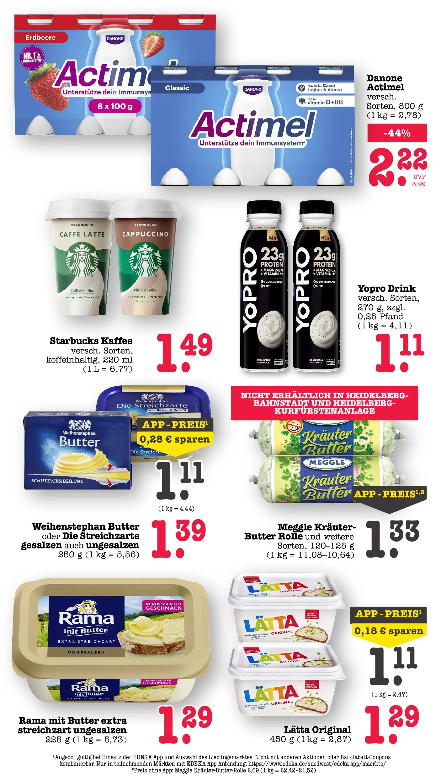 Edeka Prospekt Mannheim-Wohlgelegen (ab 06.07.2026) ยป Angebote Online | Seite: 20 | Produkte: Actimel, Kaffee, Rapsรถl, Lรคtta Edeka Prospekt Mannheim-Wohlgelegen (ab 06.07.2026) ยป Angebote Online | Seite: 20 | Produkte: Actimel, Kaffee, Rapsรถl, Lรคtta