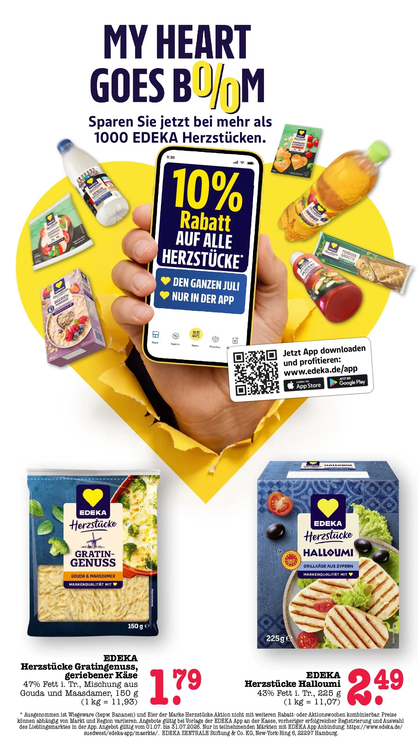 E center Prospekt Achern (ab 05.07.2026) zum Blättern | Seite: 22 | Produkte: Eier, Gouda, Baguette, Bananen
