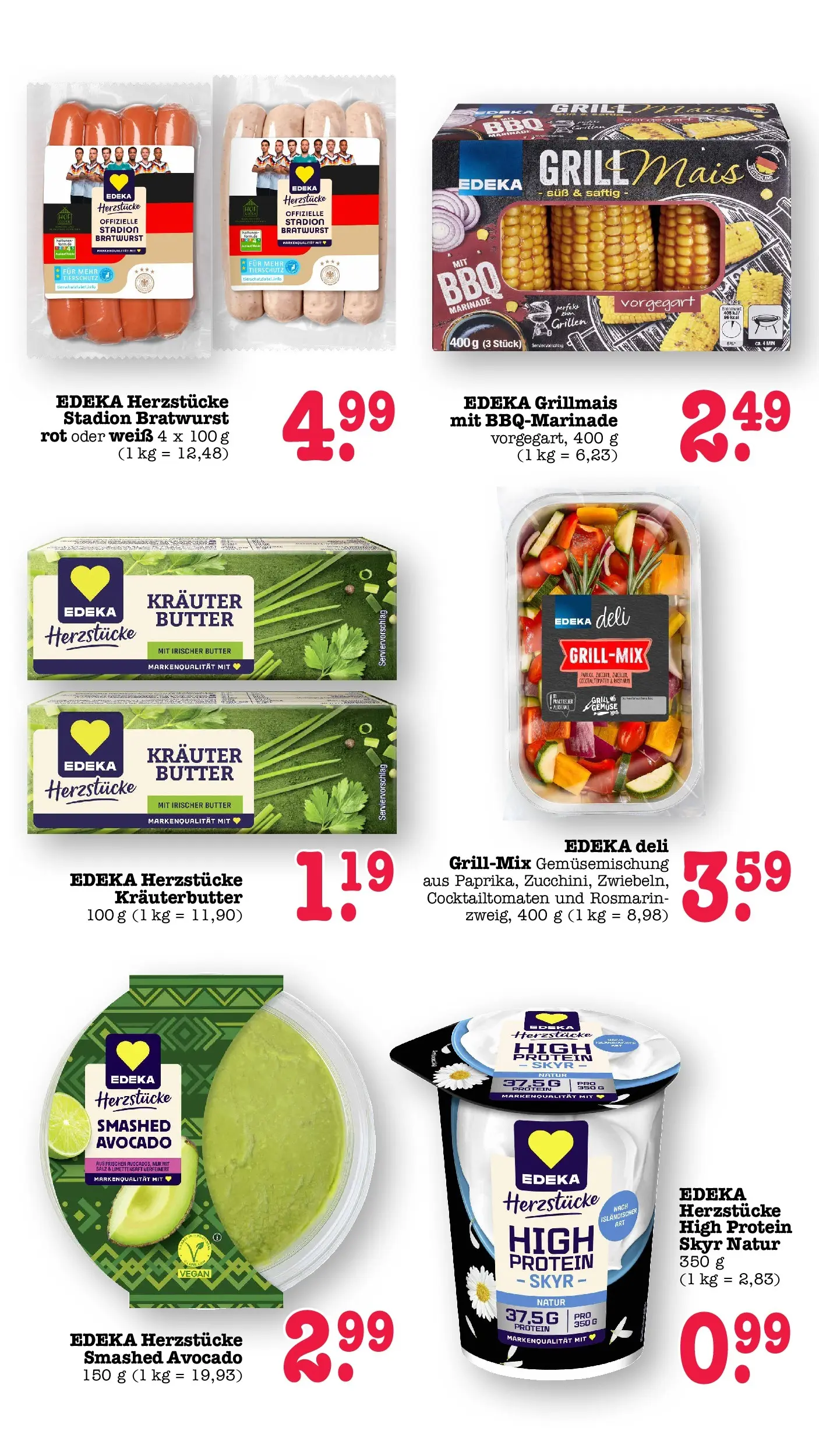 E center Prospekt Achern (ab 05.07.2026) zum Blättern | Seite: 23 | Produkte: Grill, Bratwurst, Kräuterbutter, Avocado