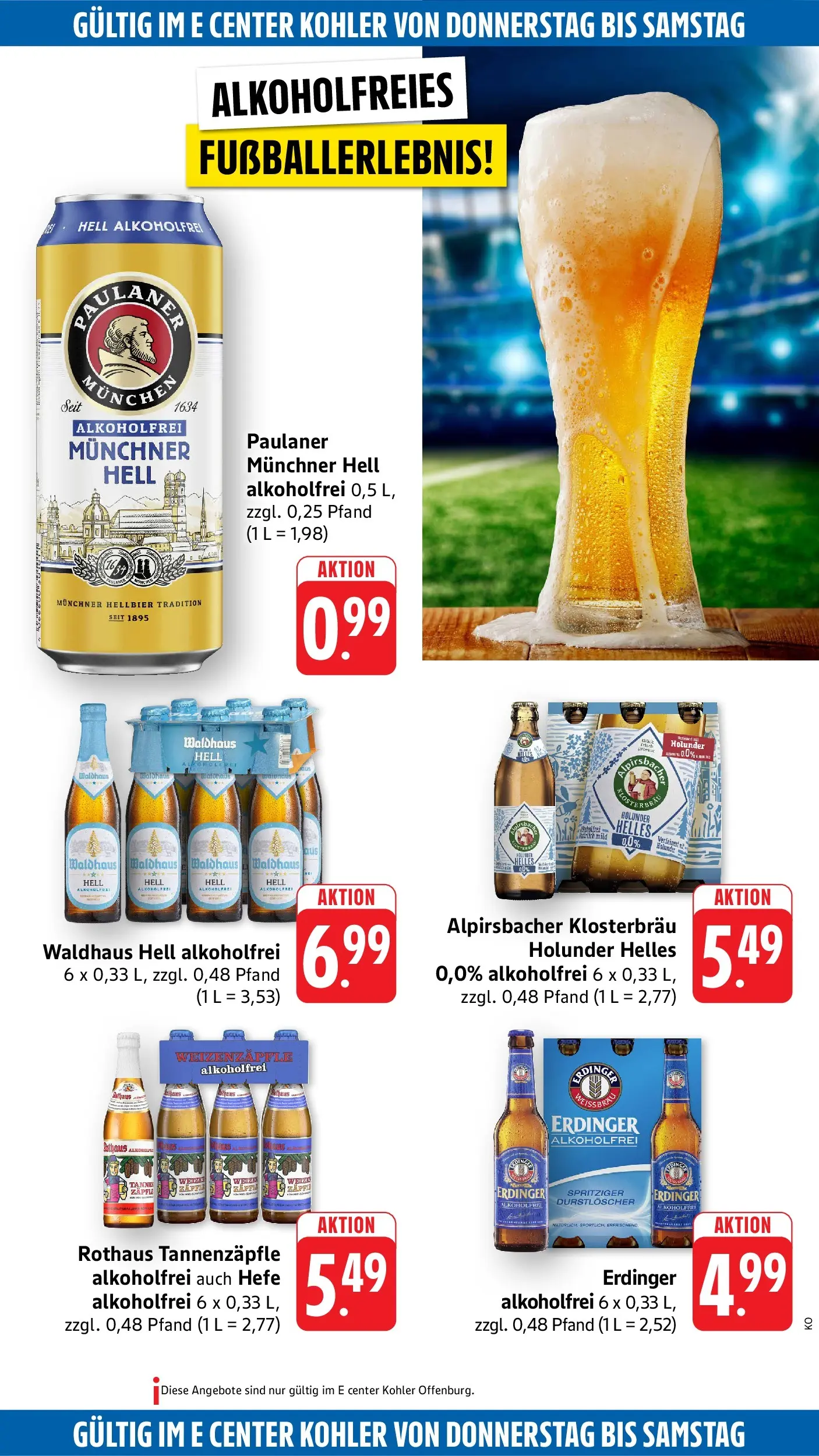 Edeka Prospekt Offenburg (ab 06.07.2026) » Angebote Online | Seite: 51 | Produkte: Durstloscher, Erdinger, Paulaner
