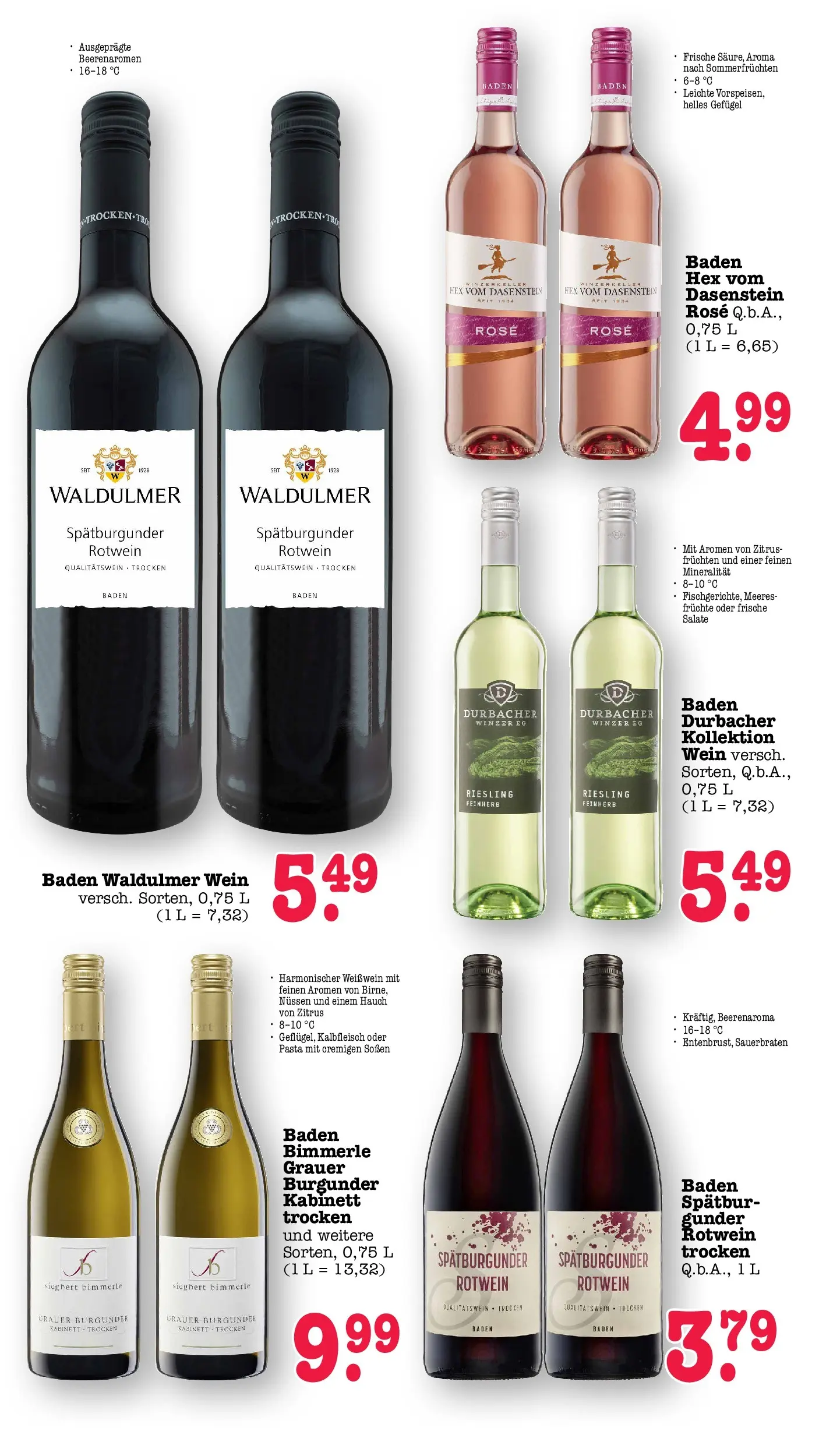 E center Prospekt Achern (ab 05.07.2026) zum Blättern | Seite: 55 | Produkte: Weißwein, Rotwein, Pasta, Wein