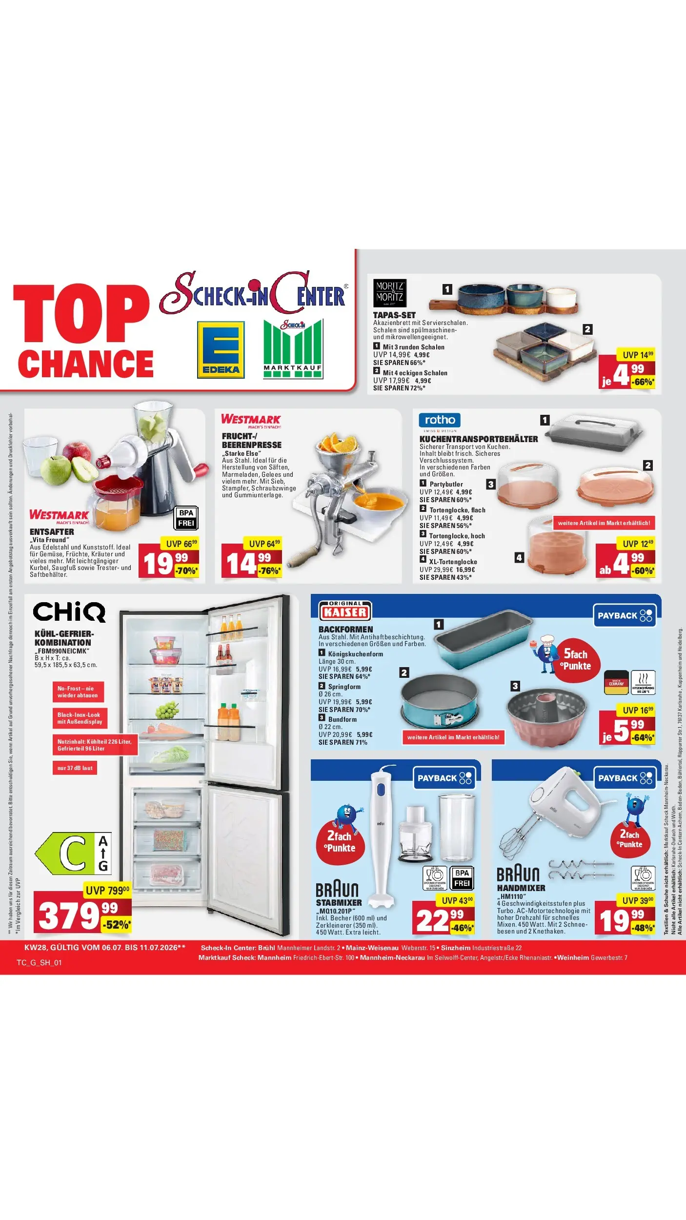 Edeka - EDEKA: Wochenangebote (ab 05.07.2026) ยป Angebote Online | Seite: 66 | Produkte: Entsafter, Handmixer, Stabmixer Edeka - EDEKA: Wochenangebote (ab 05.07.2026) ยป Angebote Online | Seite: 66 | Produkte: Entsafter, Handmixer, Stabmixer