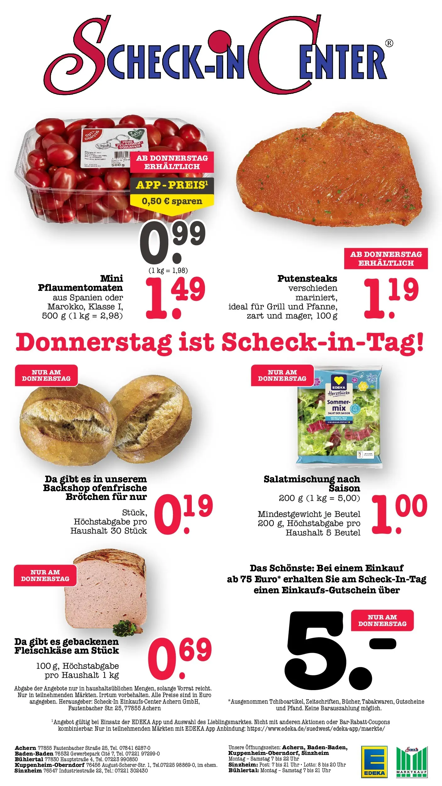 E center Prospekt Achern (ab 05.07.2026) zum Blättern | Seite: 80 | Produkte: Grill, Ofenfrische, Salat, Uhr