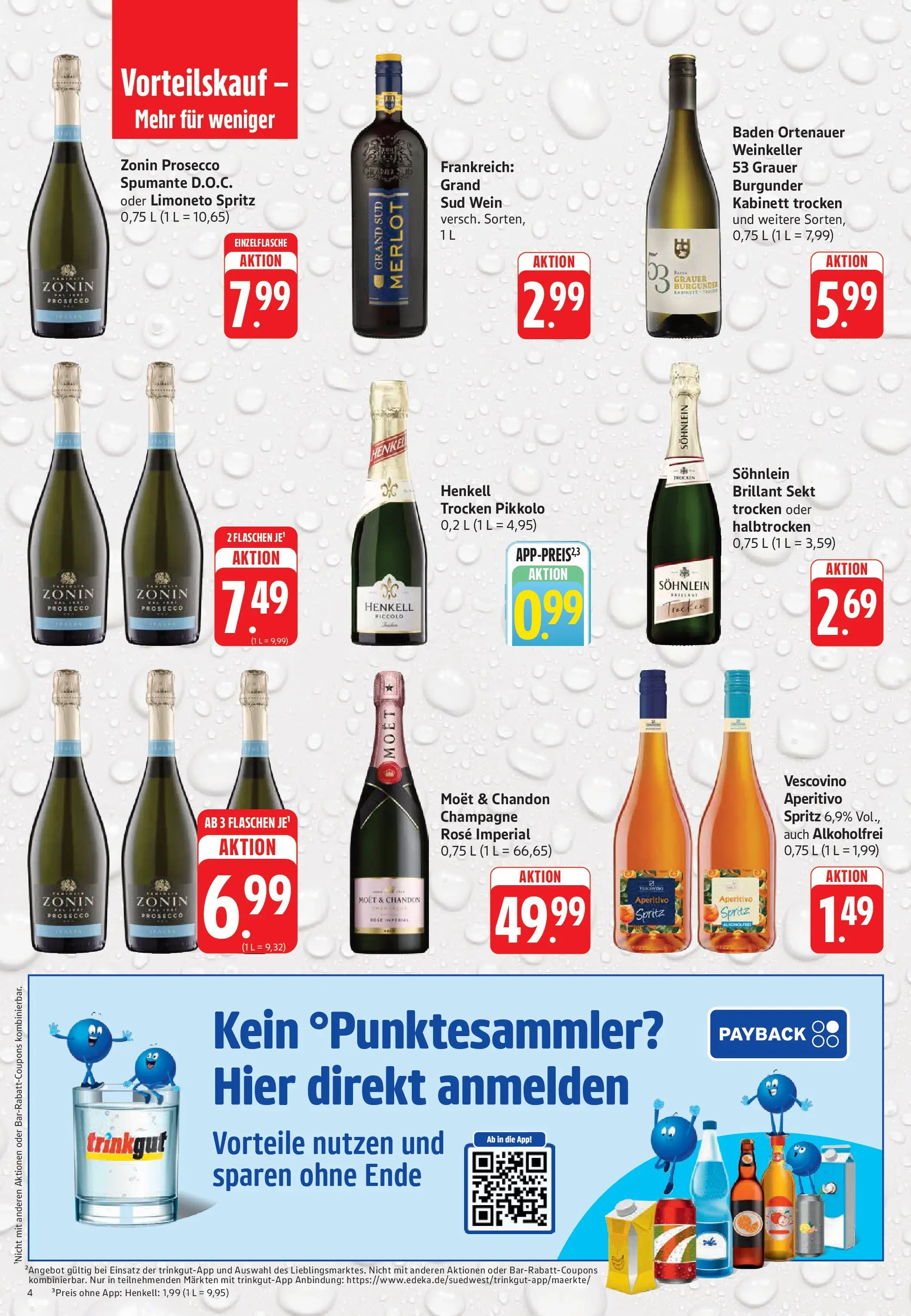 Trinkgut Prospekt Weissach Im Tal (ab 05.07.2026) » Angebote online | Seite: 4 | Produkte: Sekt, Merlot, Prosecco, Grand sud