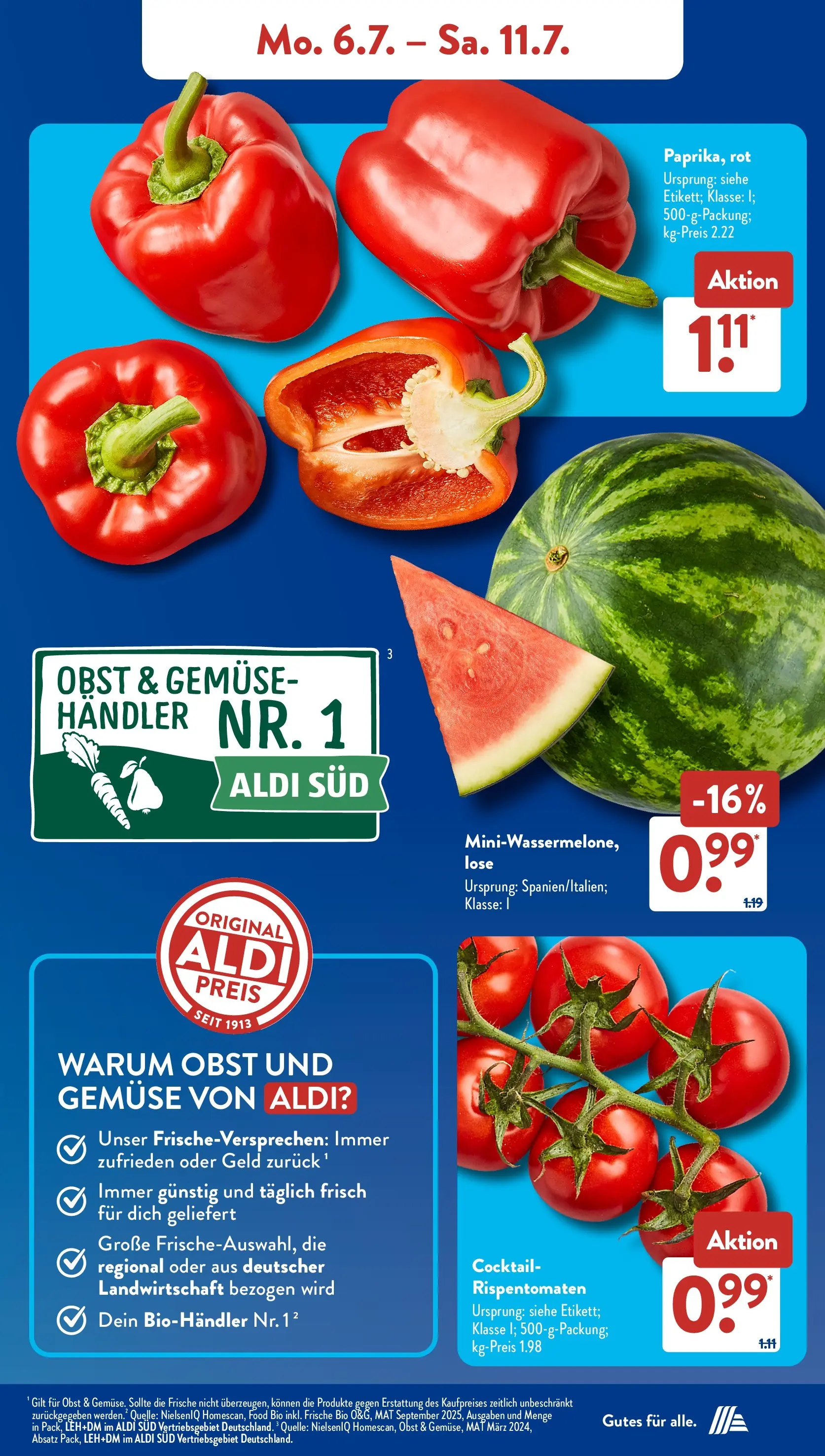 Aldi Süd - Aldi Süd: Wochenangebote (ab 05.07.2026) zum Blättern | Seite: 4 | Produkte: Gemüse, Obst