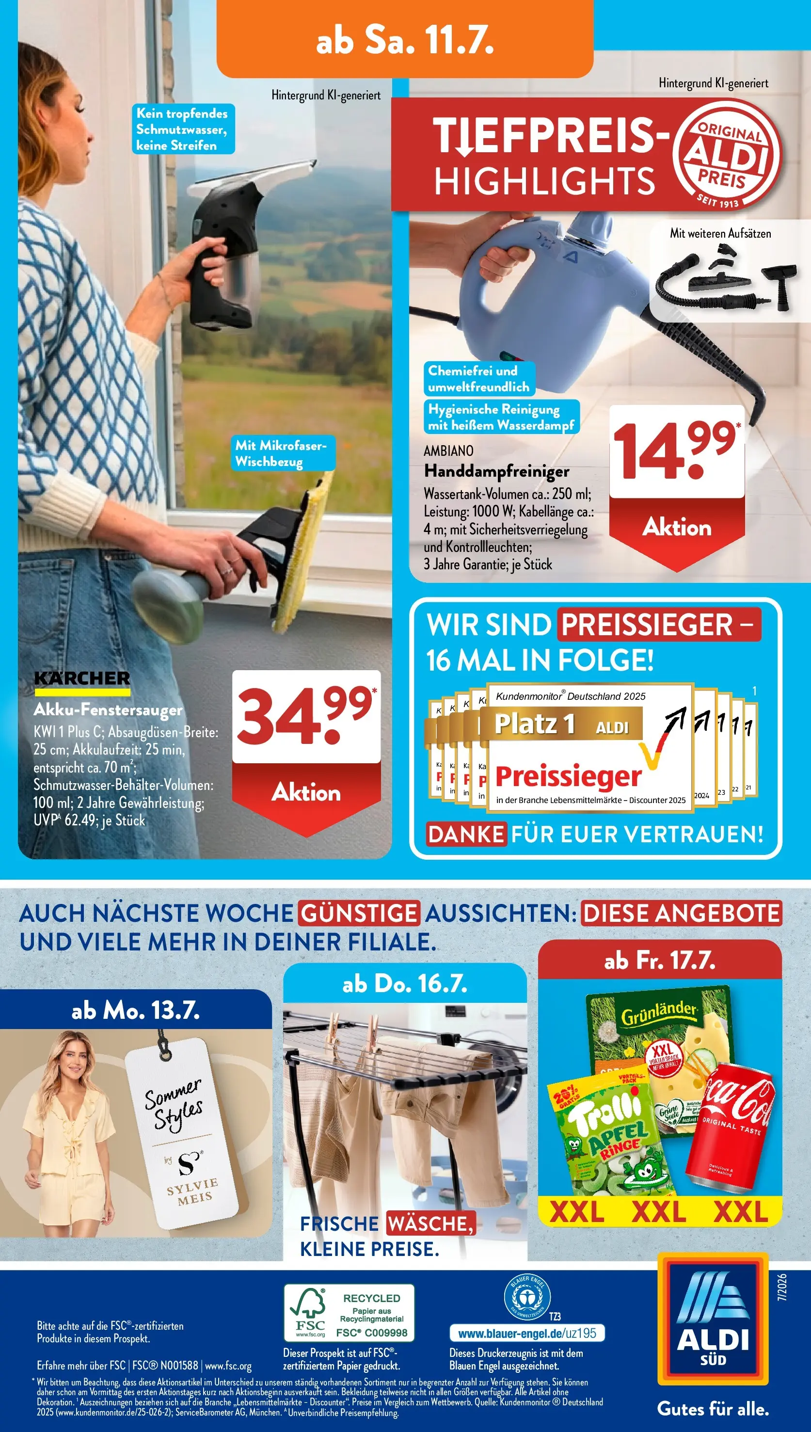 Aldi Süd - Aldi Süd: Wochenangebote (ab 05.07.2026) zum Blättern | Seite: 25 | Produkte: Äpfel, Grunlander, Bekleidung