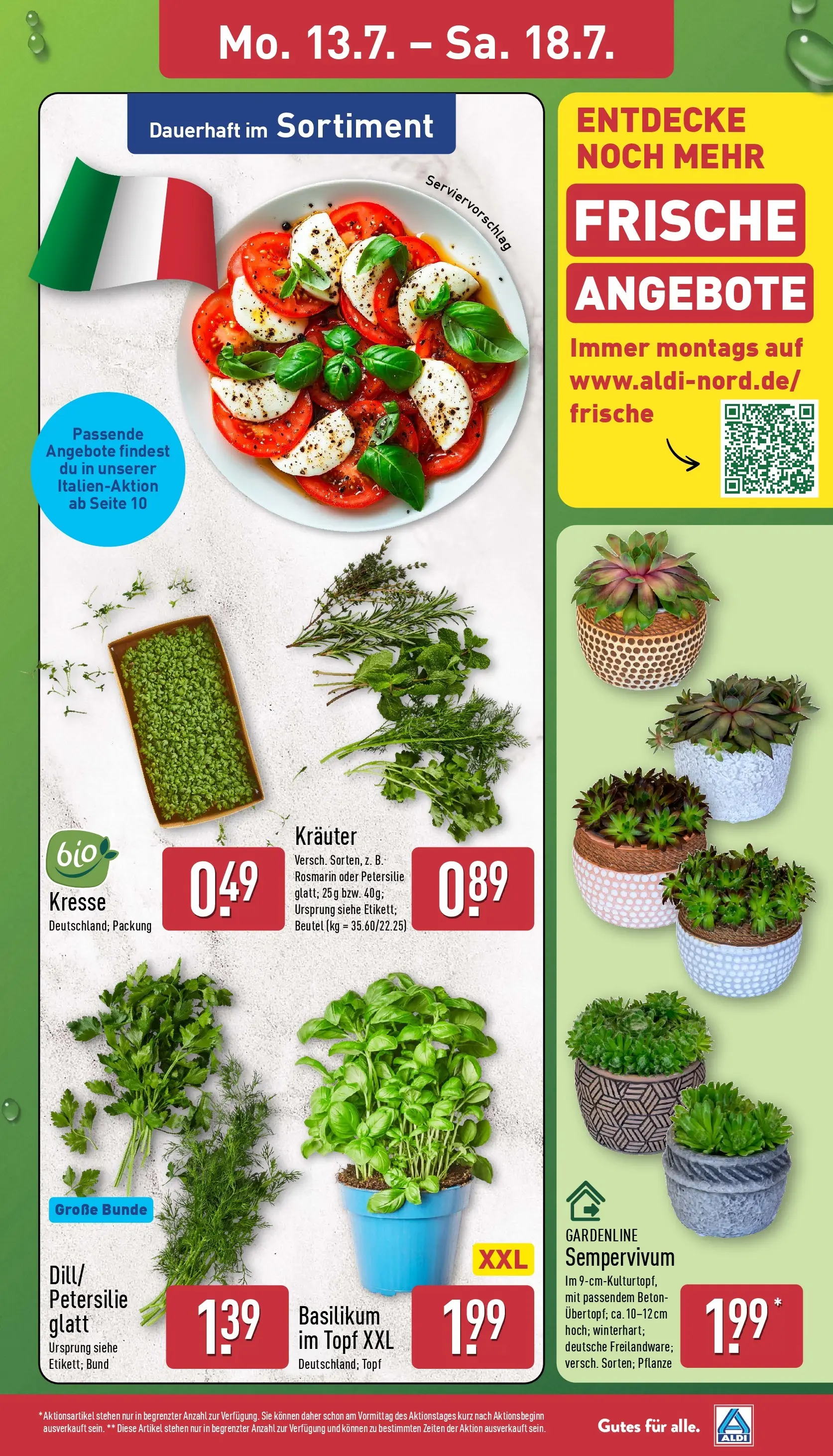 Aldi - ALDI Nord: Wochenangebote (ab 12.07.2026) » Angebote Online | Seite: 3 | Produkte: Petersilie
