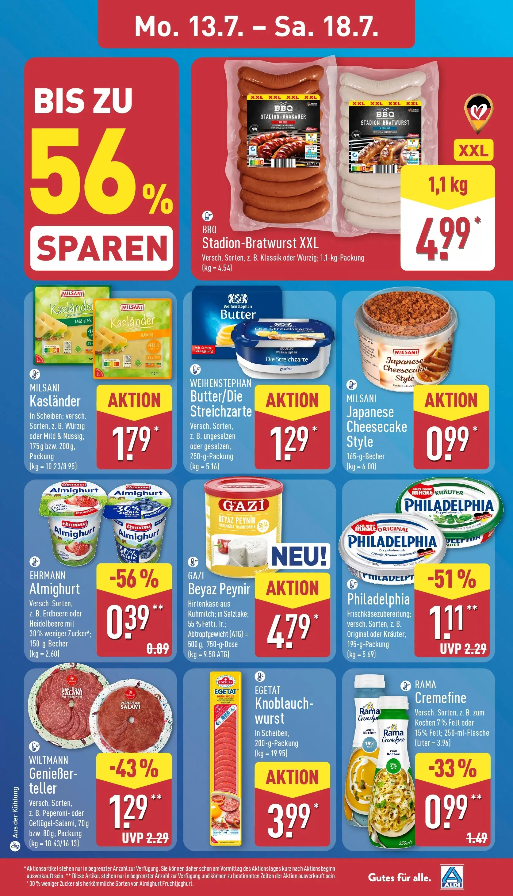 Aldi - ALDI Nord: Wochenangebote (ab 12.07.2026) » Angebote Online | Seite: 5 | Produkte: Rama, Philadelphia, Rama cremefine, Knoblauch
