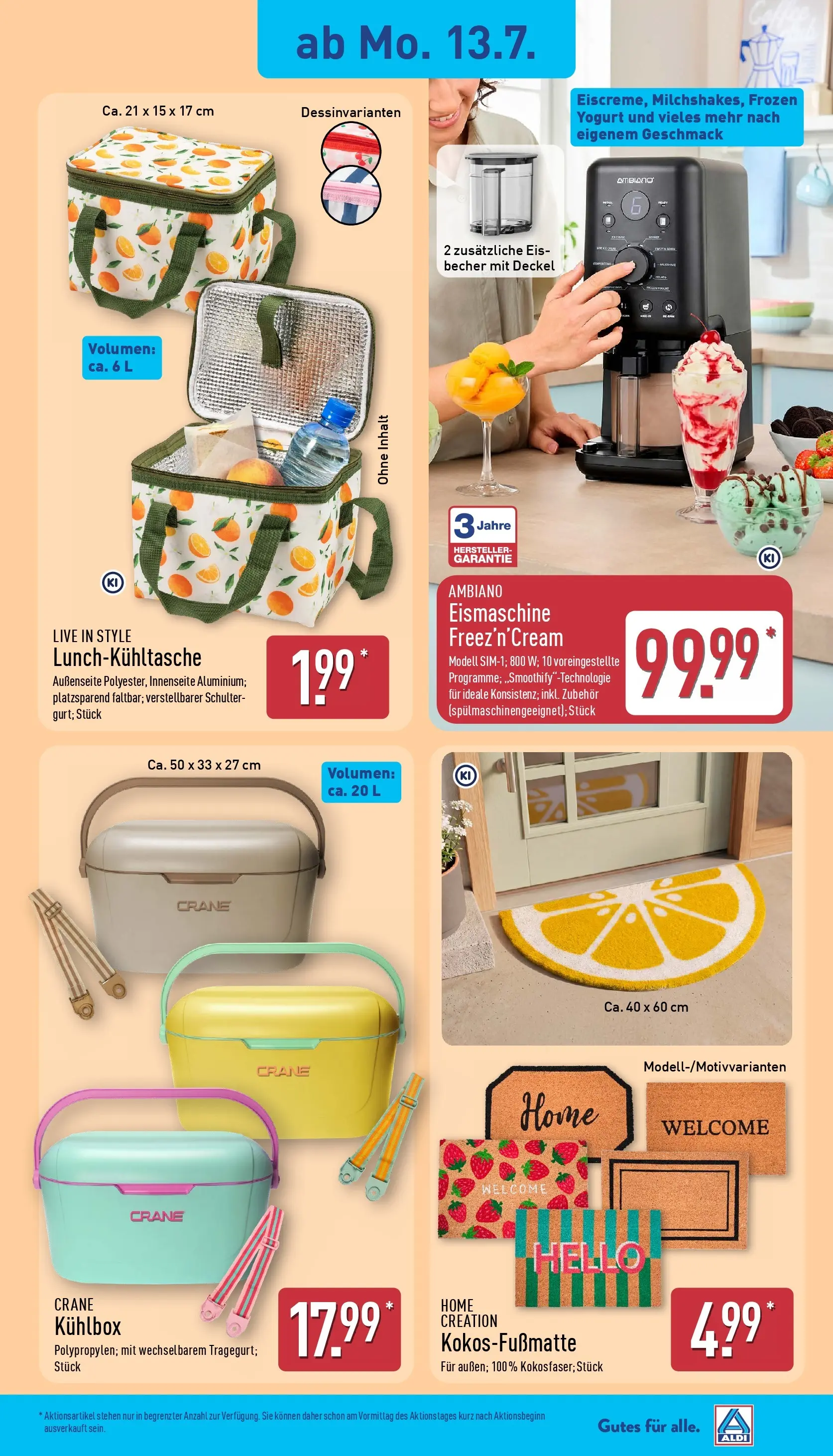 Aldi - ALDI Nord: Wochenangebote (ab 12.07.2026) » Angebote Online | Seite: 17 | Produkte: Box, Home creation, Eis