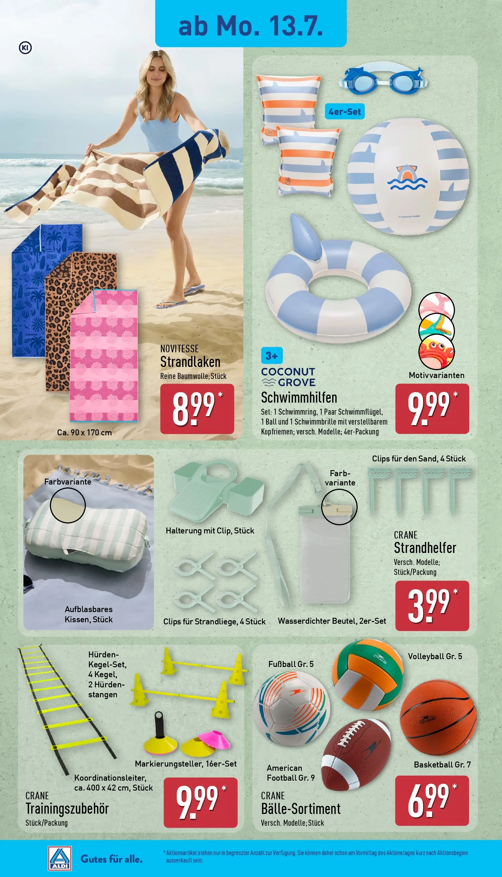 Aldi - ALDI Nord: Wochenangebote (ab 12.07.2026) » Angebote Online | Seite: 20 | Produkte: Fußball, Football, Volleyball, Basketball