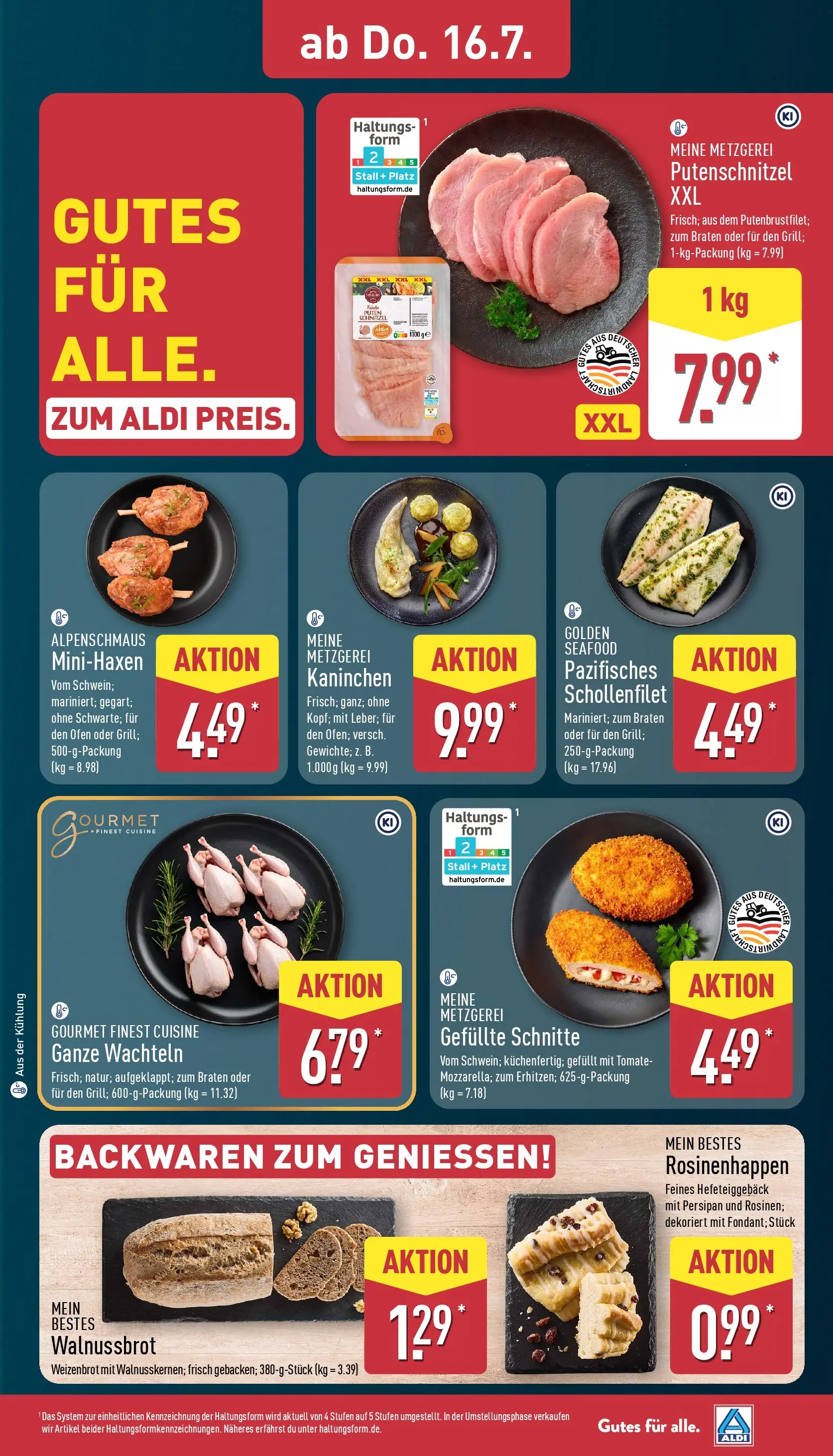 Aldi - ALDI Nord: Wochenangebote (ab 12.07.2026) » Angebote Online | Seite: 27 | Produkte: Ofen, Kaninchen, Schnitzel, Putenschnitzel