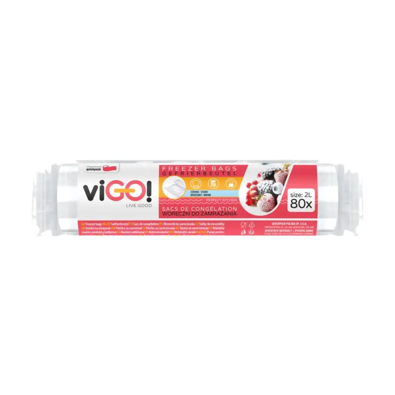 viGO! Пликчета за фризер Standard 2 л, 80 бр.