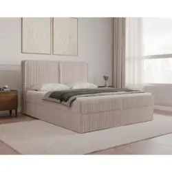 Boxbett Barcelona LF: 180x200 Beigebraun