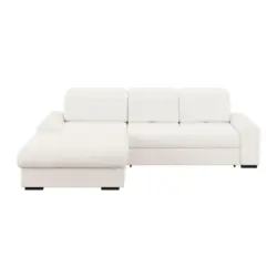 Ecksofa mit Bettfunktion Malaga new Chenille creme