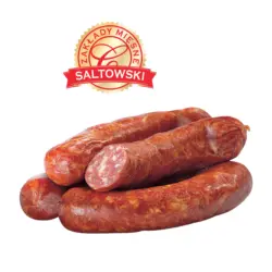 Ger&auml;ucherte Rohwurst polnischer Art, mittelgrob, im Naturdarm.