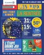 E.Leclerc DEPENSER MOINS 16 - au 01.08.2026