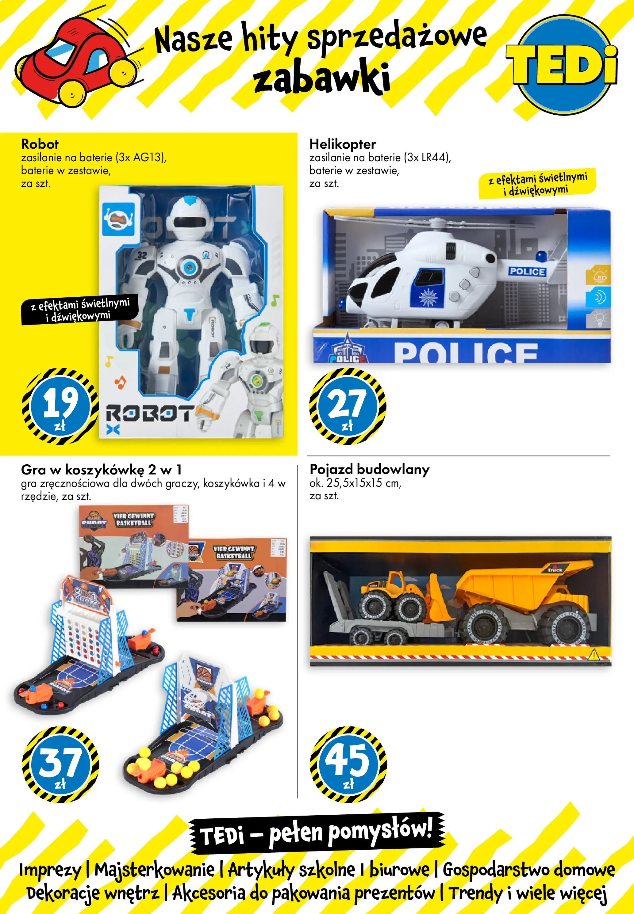 TEDi gazetka - Włoszczowa od (09.07.2026 - 16.07.2026) | Strona: 3 | Produkty: Gra, Baterie, Robot, Artykuły szkolne