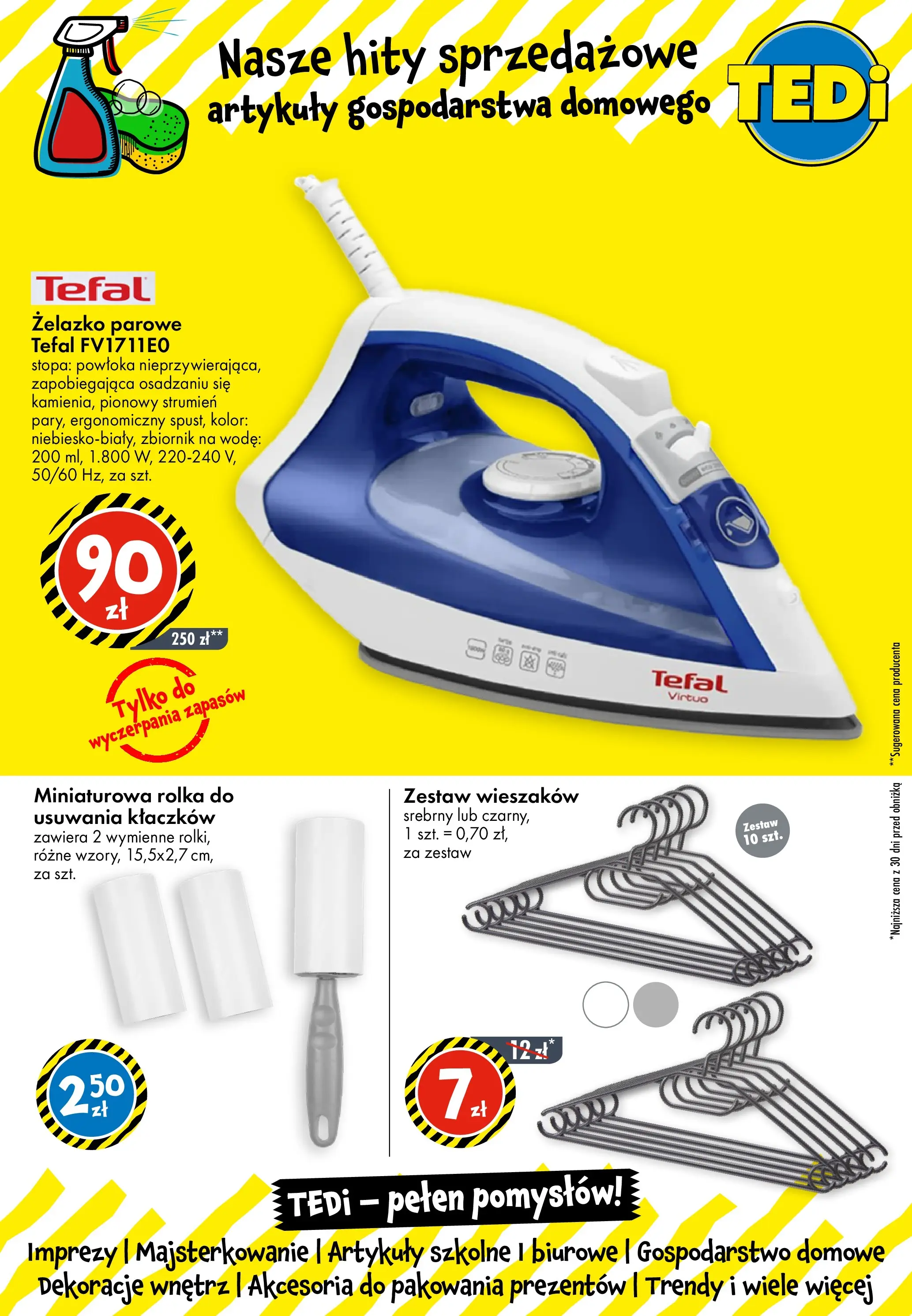 TEDi gazetka - Włoszczowa od (09.07.2026 - 16.07.2026) | Strona: 7 | Produkty: Artykuły szkolne, Tefal