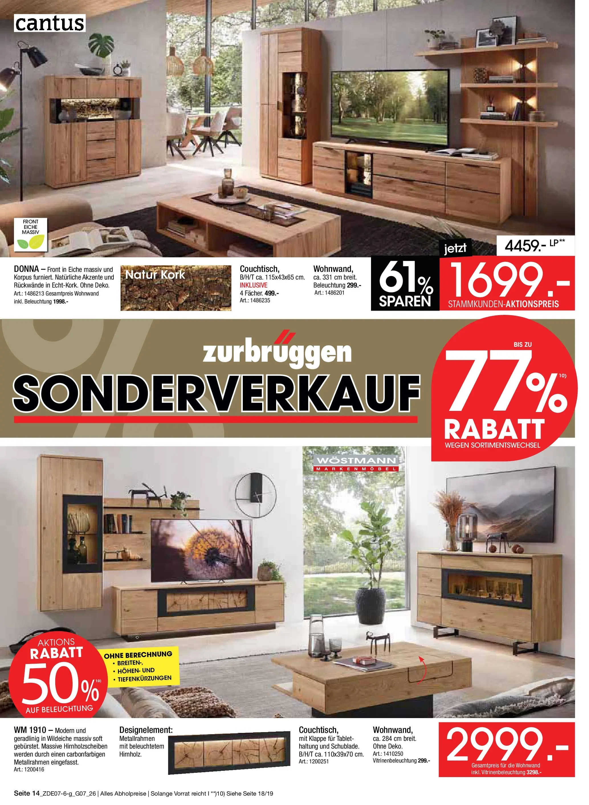 Zurbrüggen Sonderverkauf (ab 09.07.2026) zum Blättern | Seite: 14 | Produkte: Wohnwand, Tablet